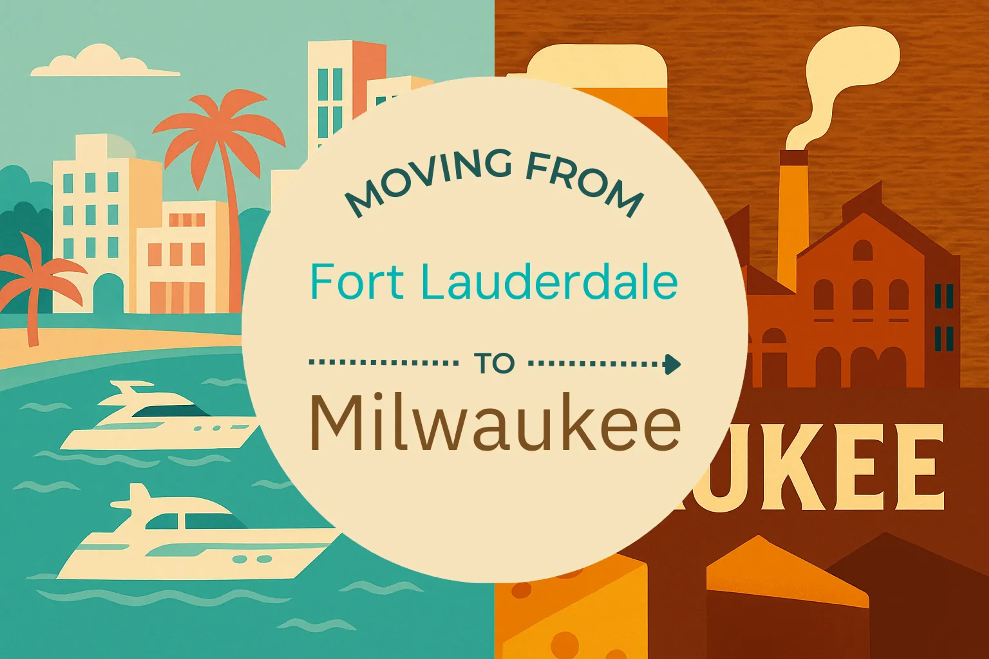 Side-by-side comparison of Fort Lauderdale to Milwaukee moving companies