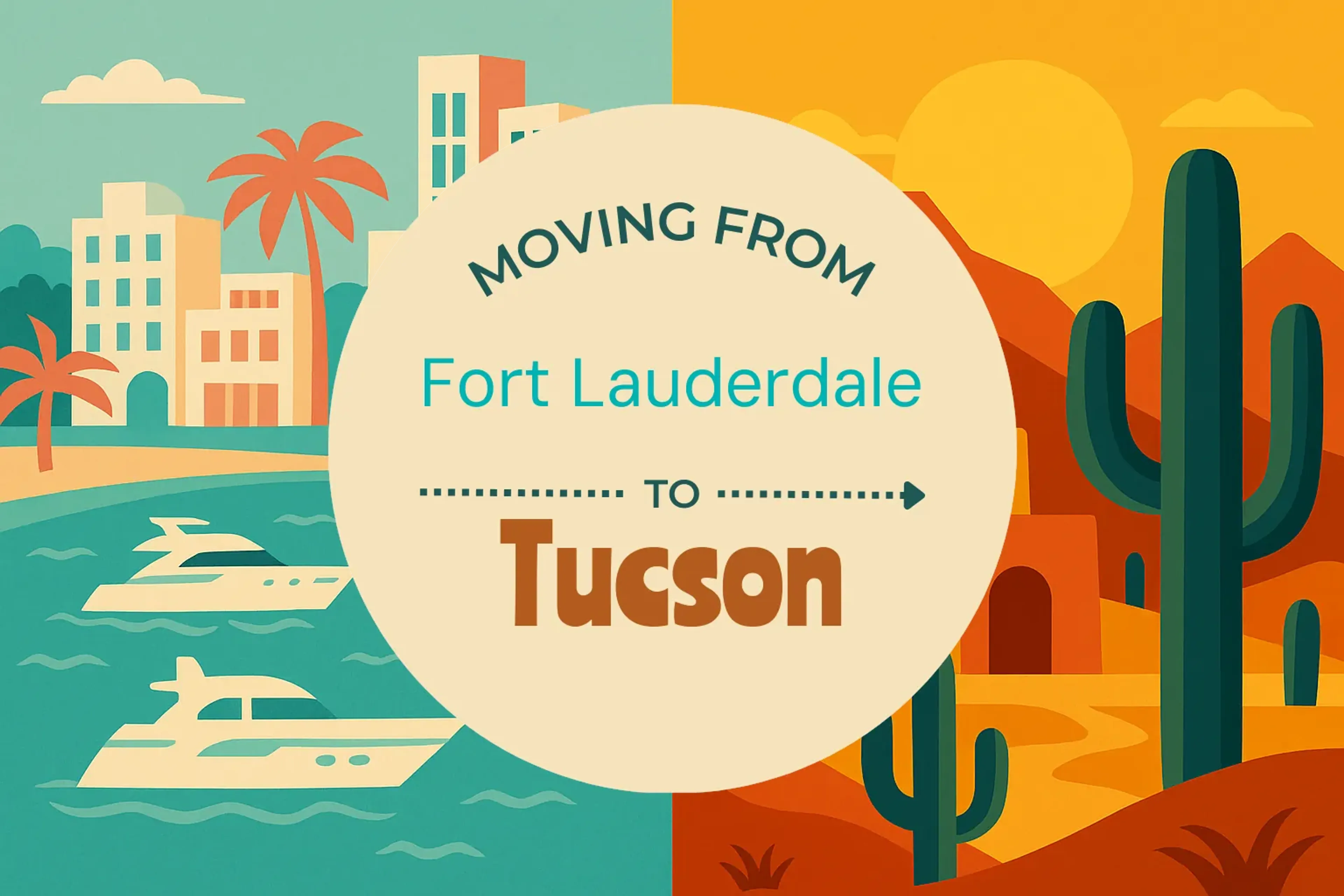 Side-by-side comparison of Fort Lauderdale to Tucson moving companies