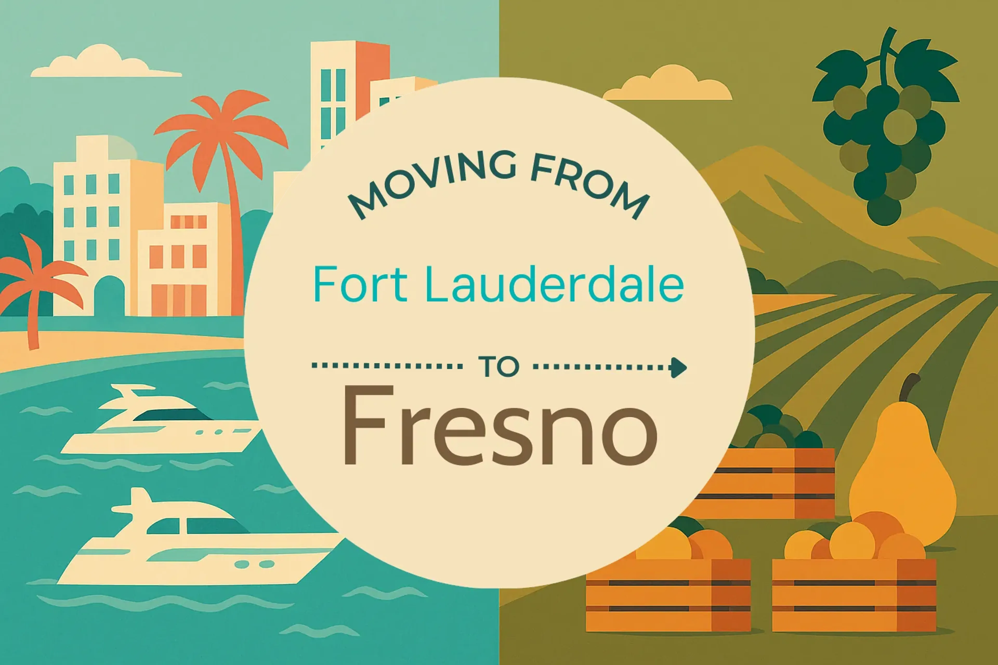Side-by-side comparison of Fort Lauderdale to Fresno moving companies
