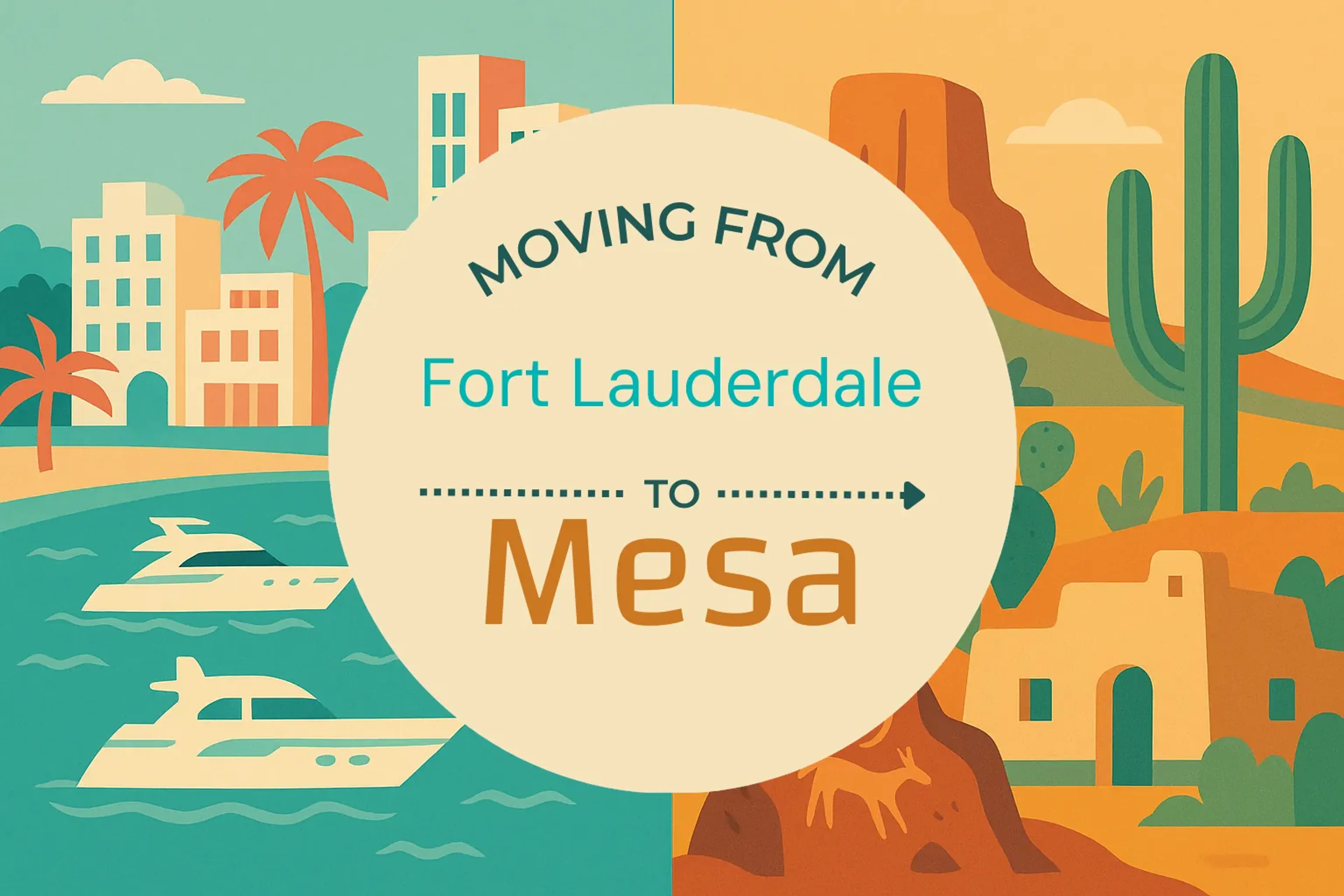 Side-by-side comparison of Fort Lauderdale to Mesa moving companies