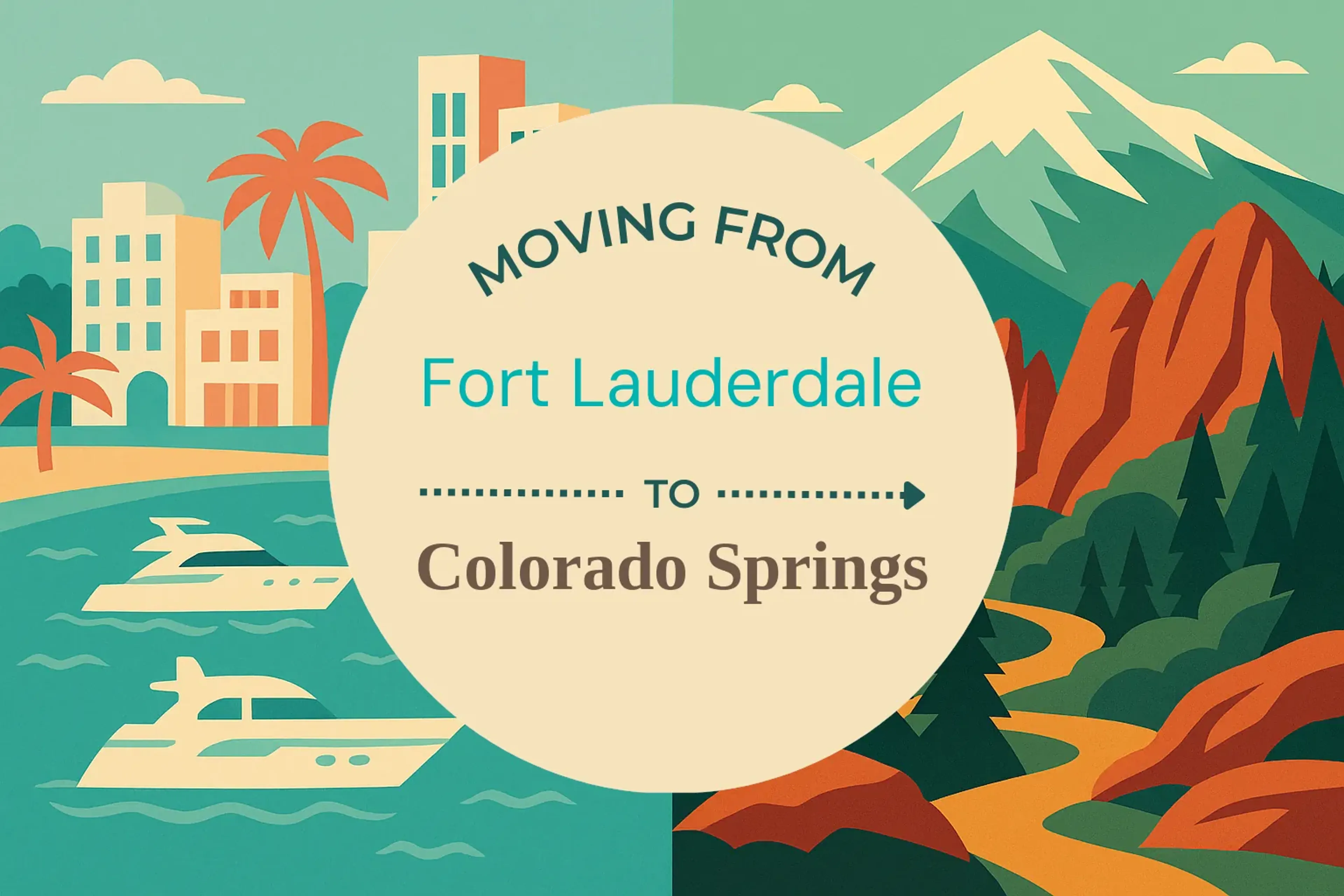 Side-by-side comparison of Fort Lauderdale to Colorado Springs moving companies