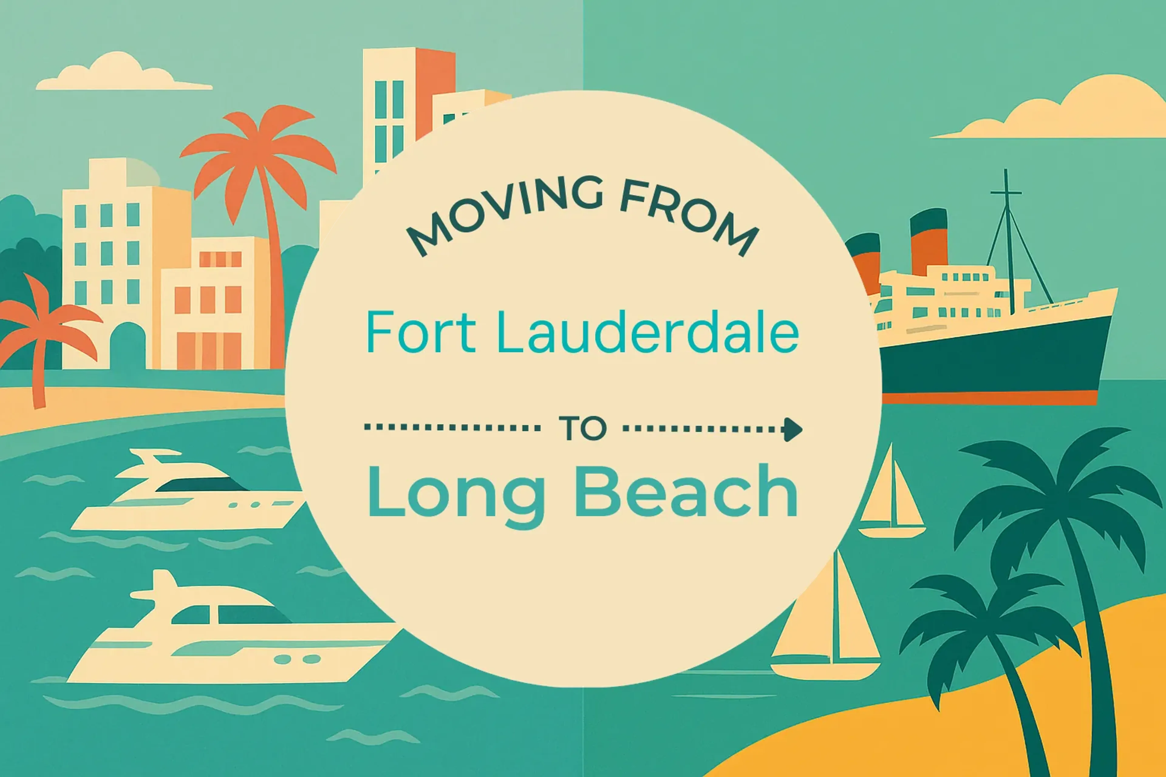 Side-by-side comparison of Fort Lauderdale to Long Beach moving companies
