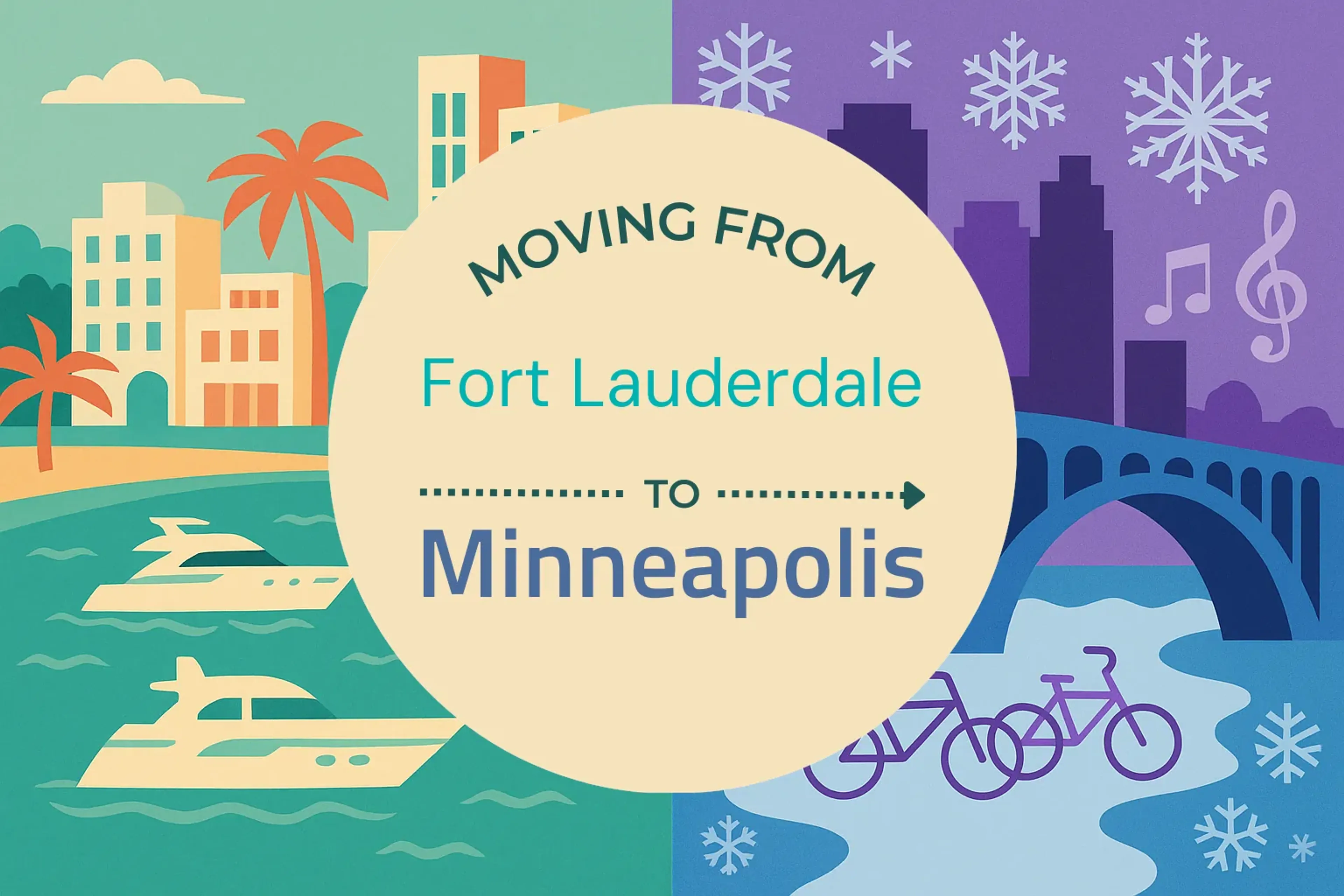 Side-by-side comparison of Fort Lauderdale to Minneapolis moving companies
