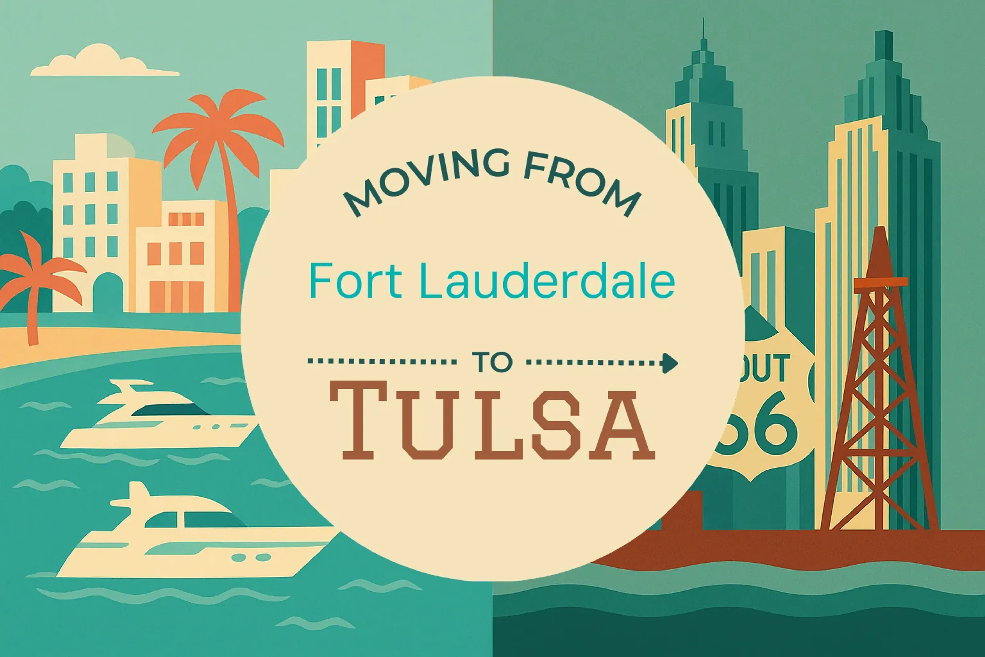 Side-by-side comparison of Fort Lauderdale to Tulsa moving companies