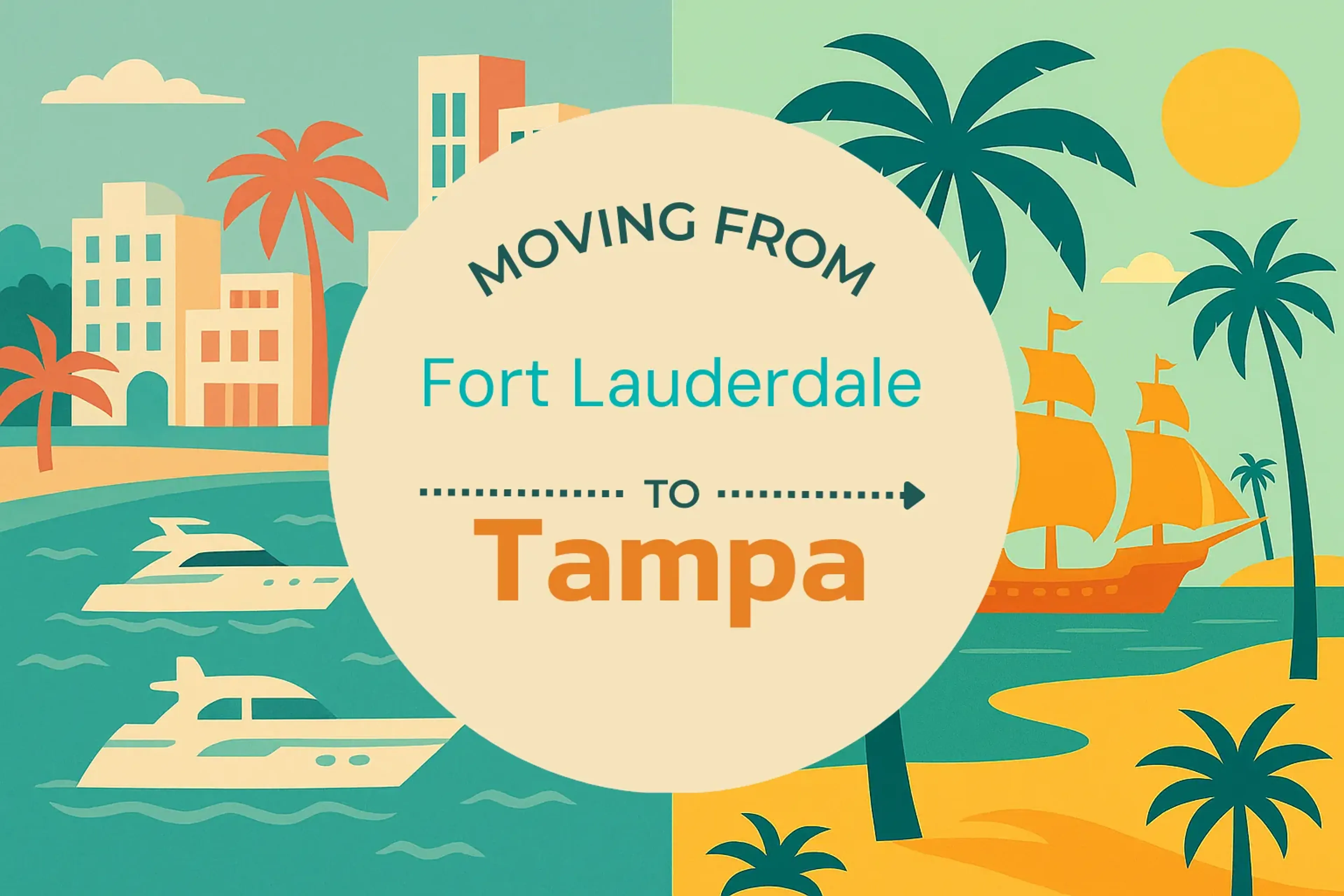 Side-by-side comparison of Fort Lauderdale to Tampa moving companies