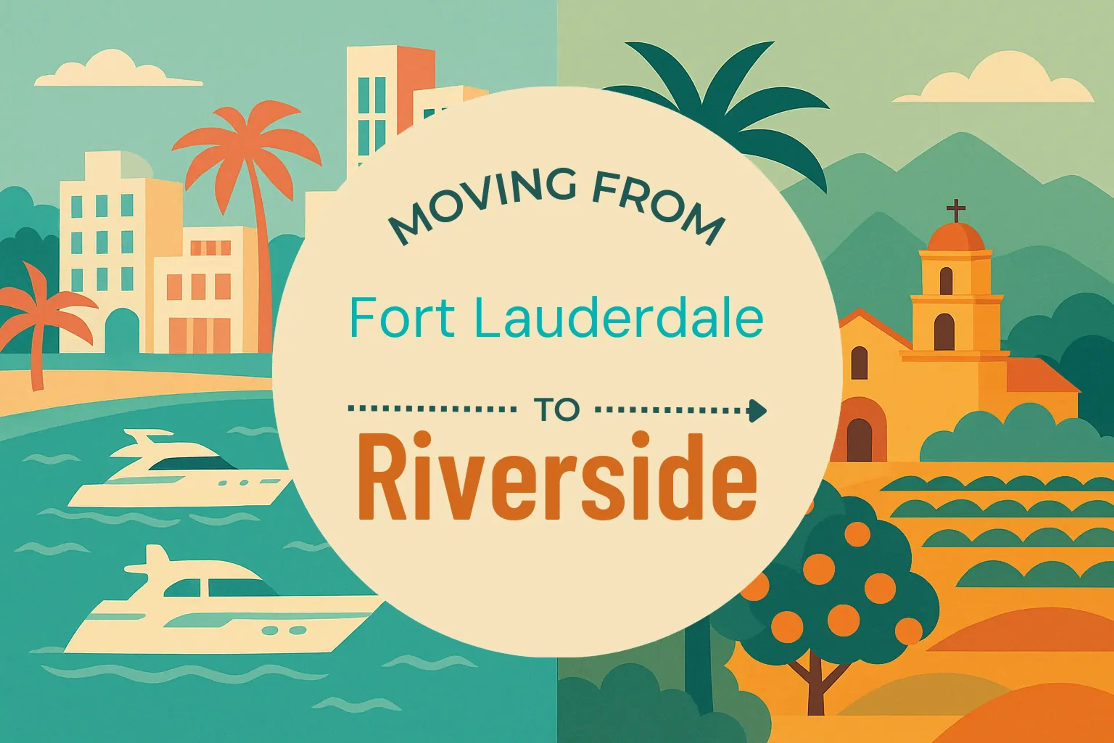 Side-by-side comparison of Fort Lauderdale to Riverside moving companies