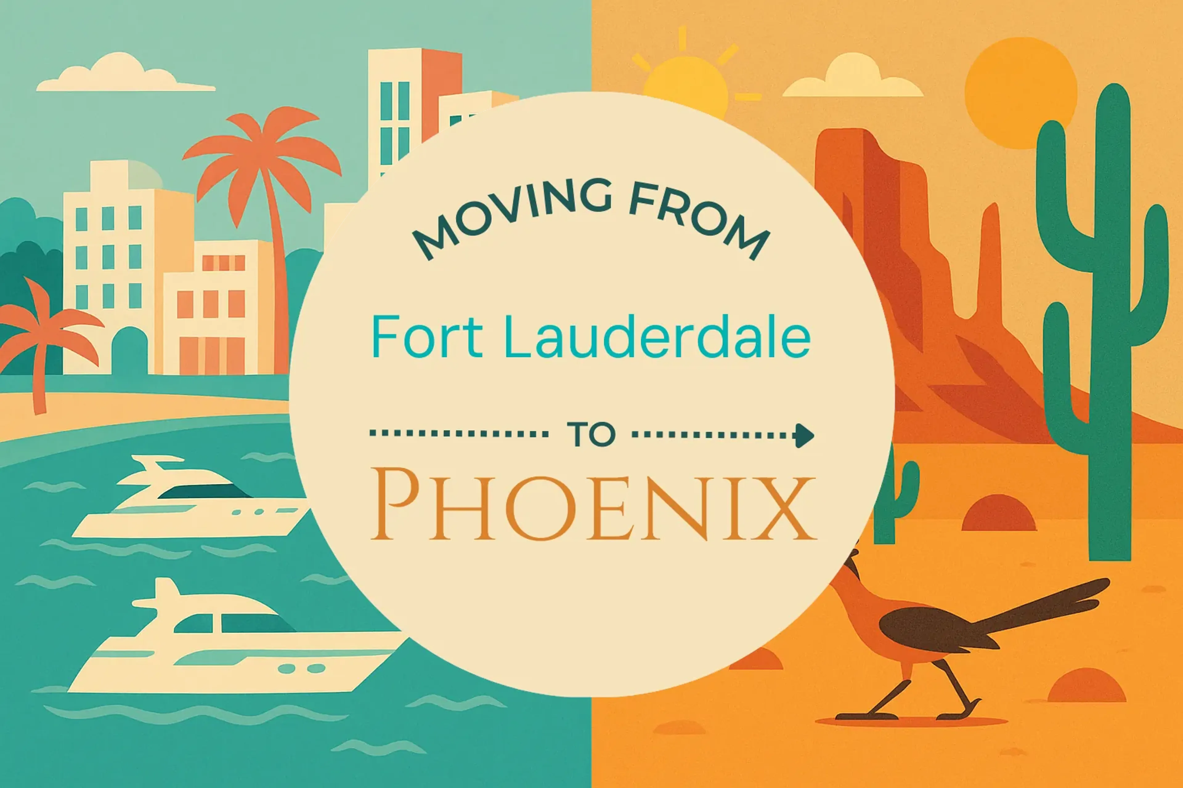 Side-by-side comparison of Fort Lauderdale to Phoenix moving companies