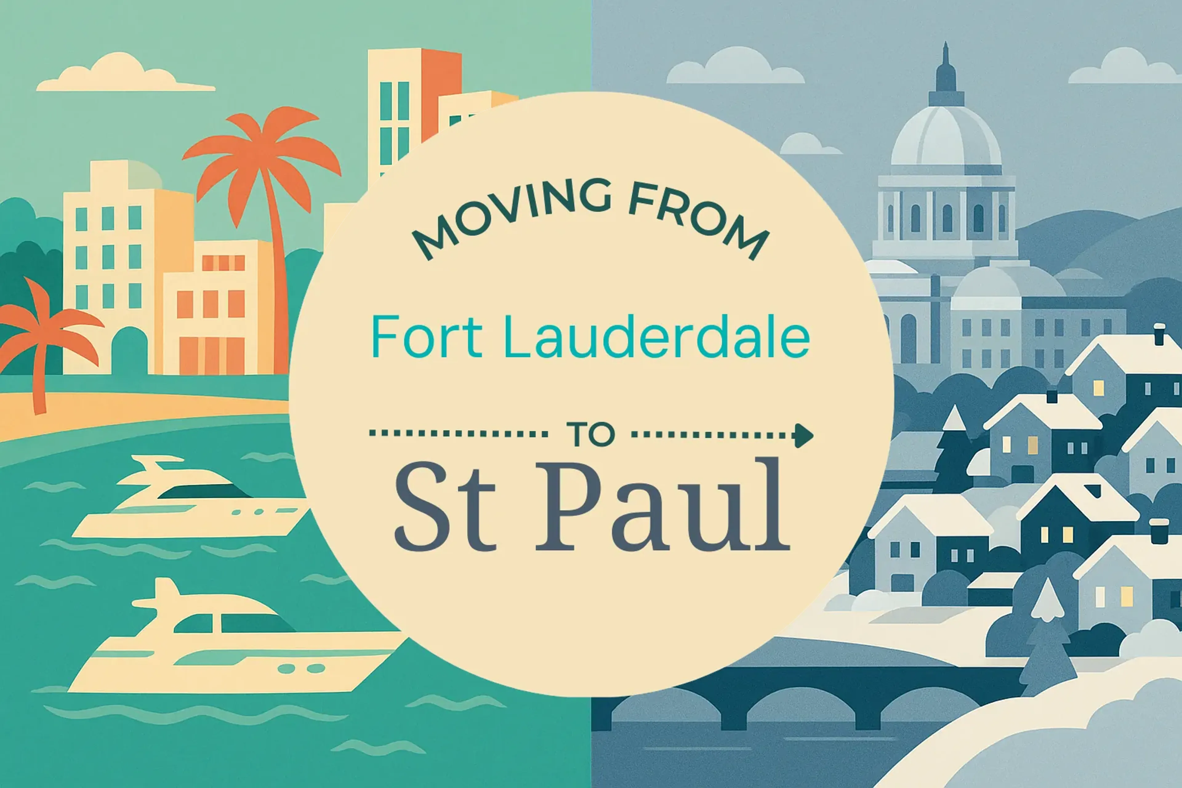 Side-by-side comparison of Fort Lauderdale to St. Paul moving companies