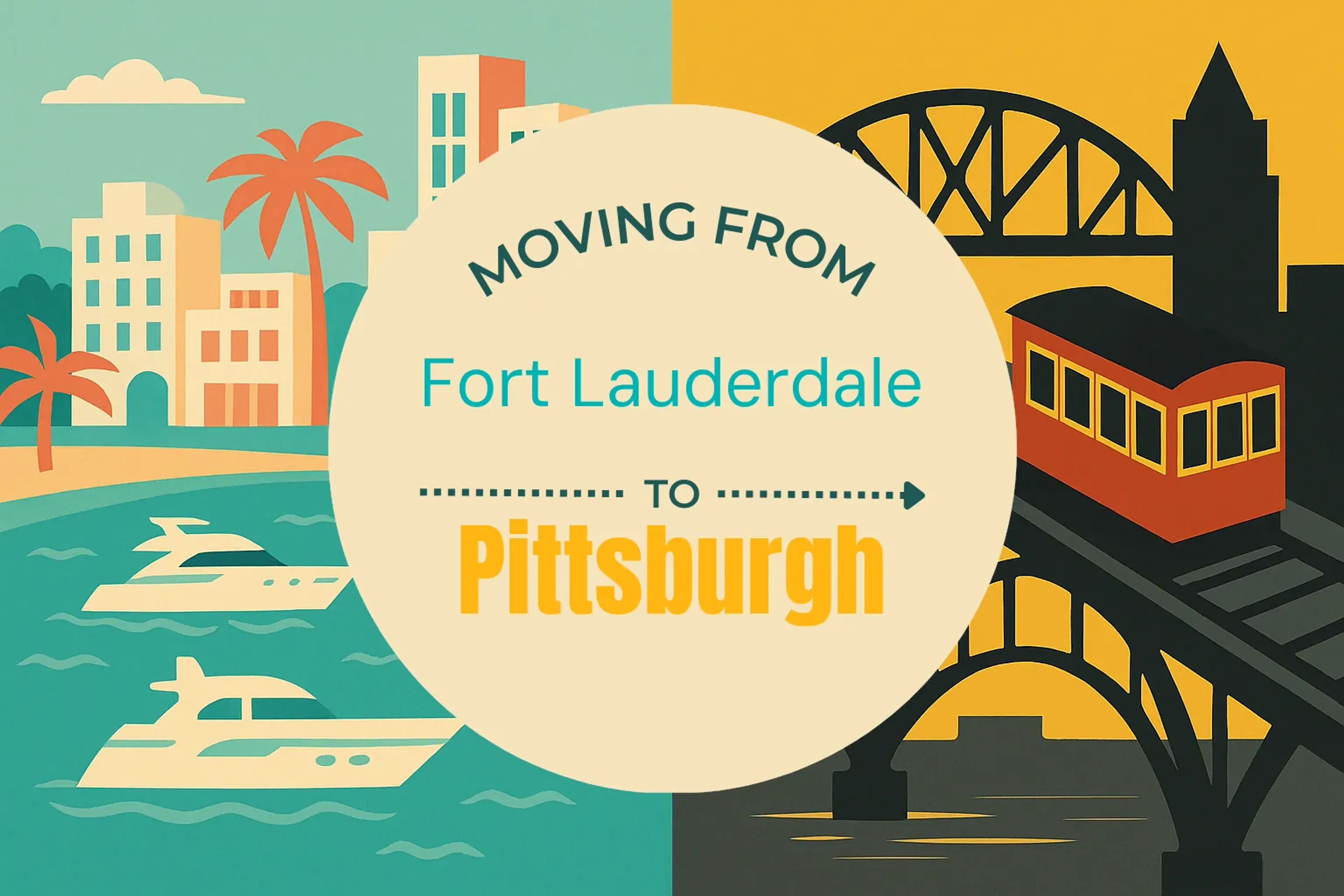 Side-by-side comparison of Fort Lauderdale to Pittsburgh moving companies