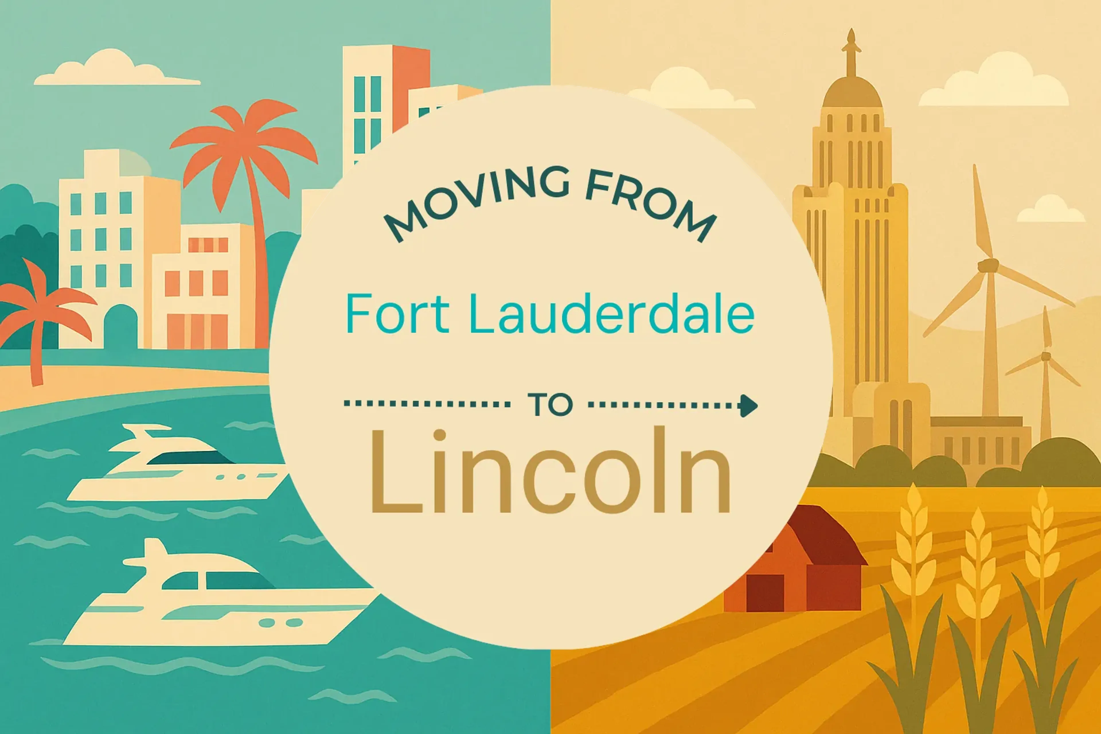 Side-by-side comparison of Fort Lauderdale to Lincoln moving companies