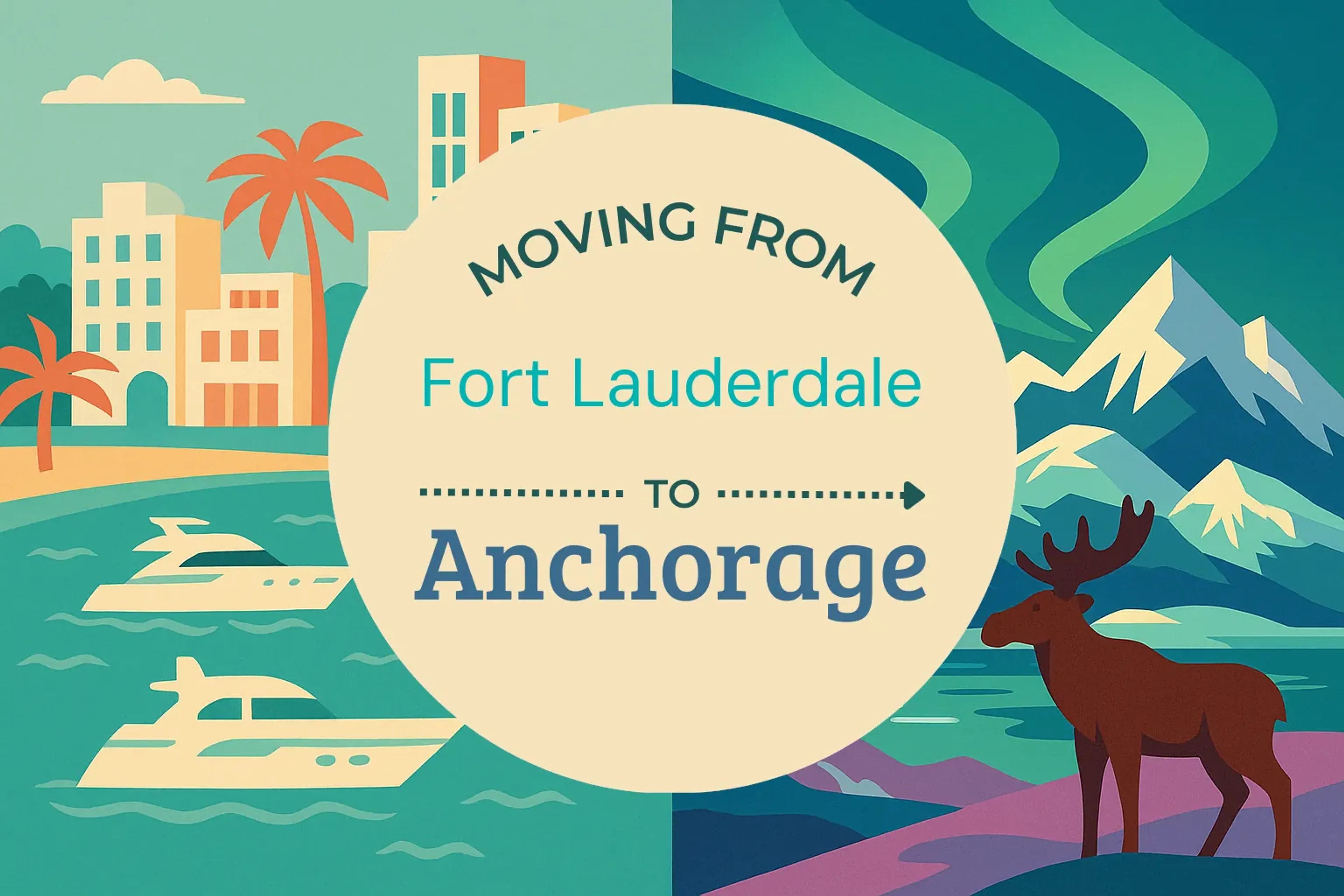 Side-by-side comparison of Fort Lauderdale to Anchorage moving companies