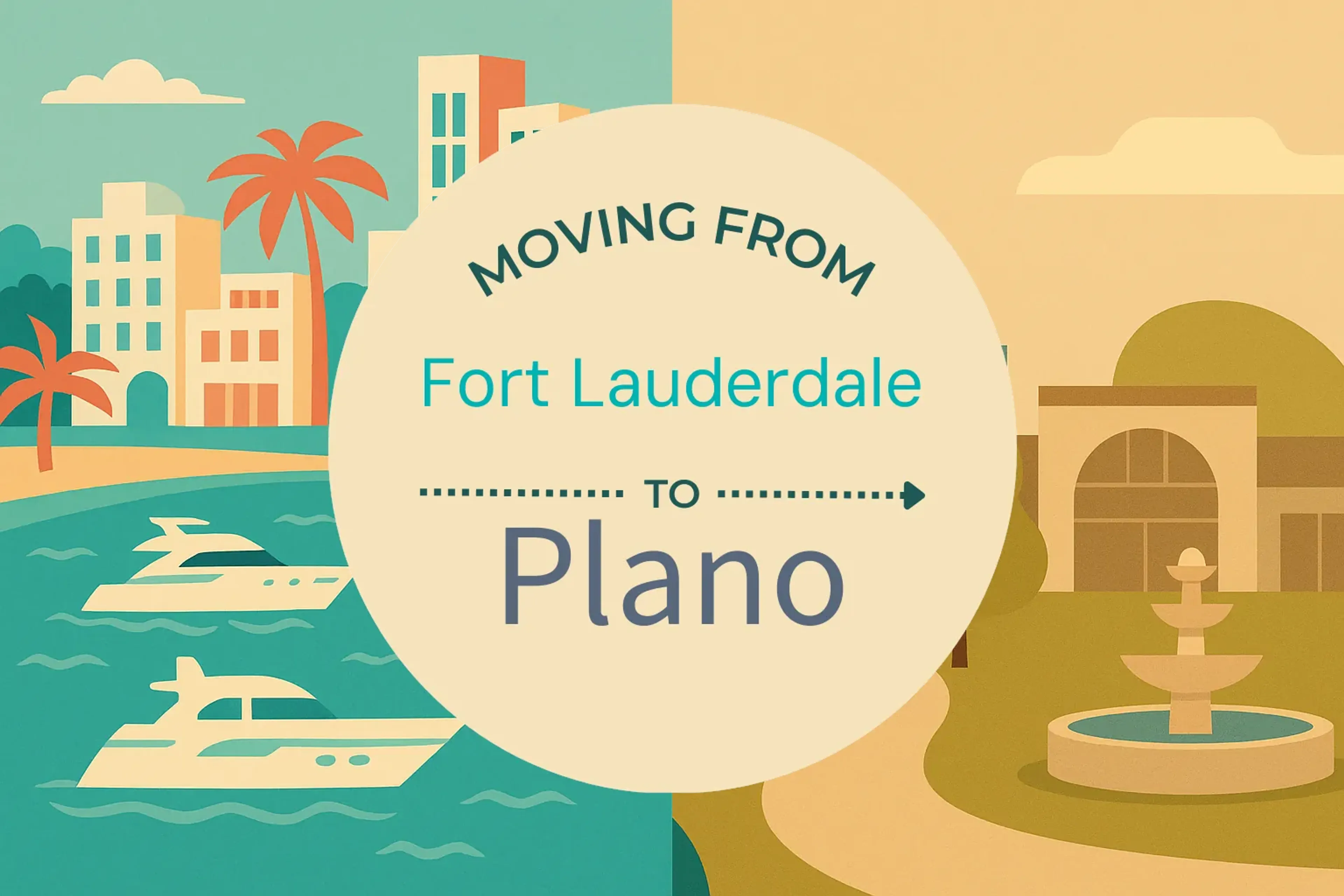Side-by-side comparison of Fort Lauderdale to Plano moving companies