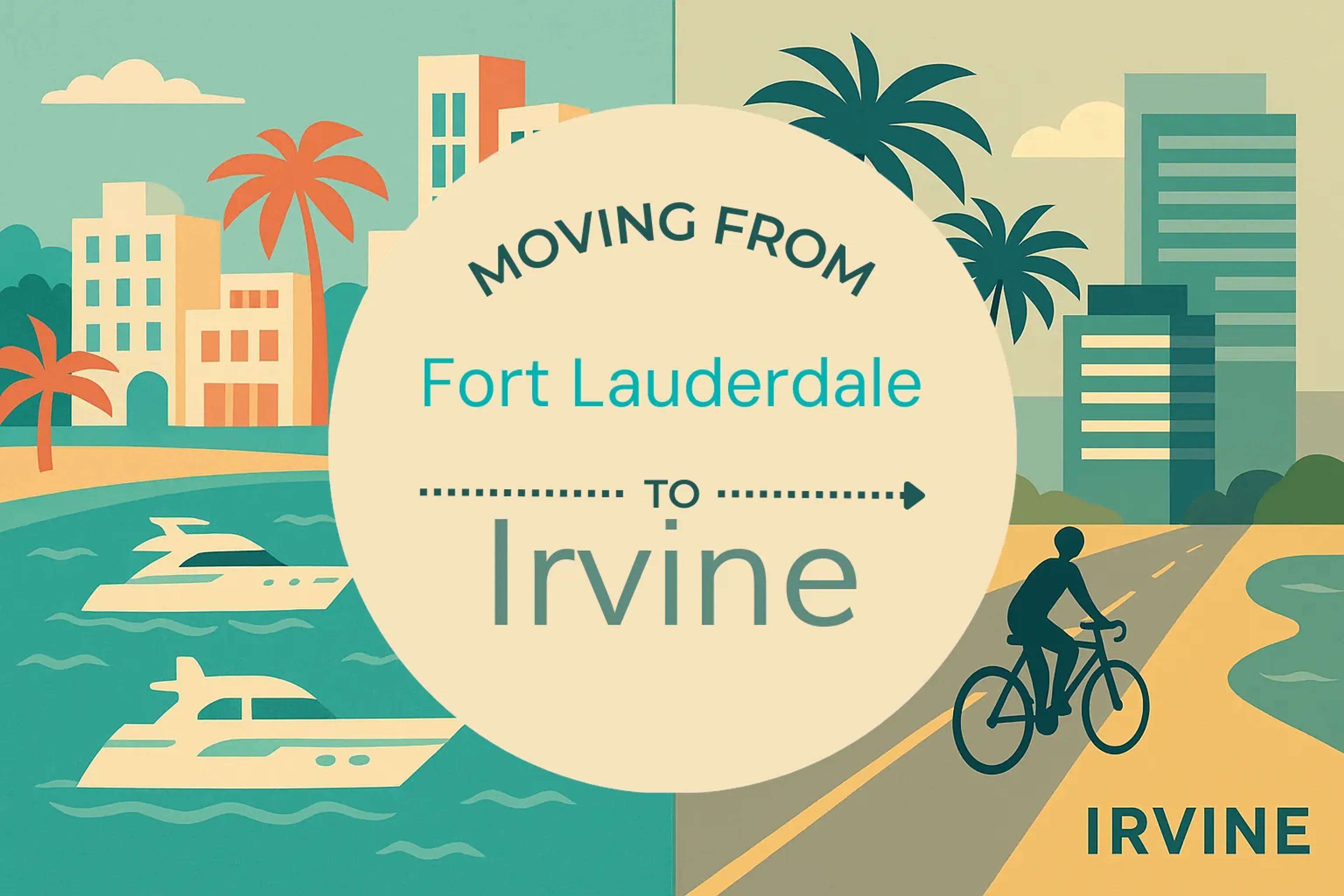 Side-by-side comparison of Fort Lauderdale to Irvine moving companies