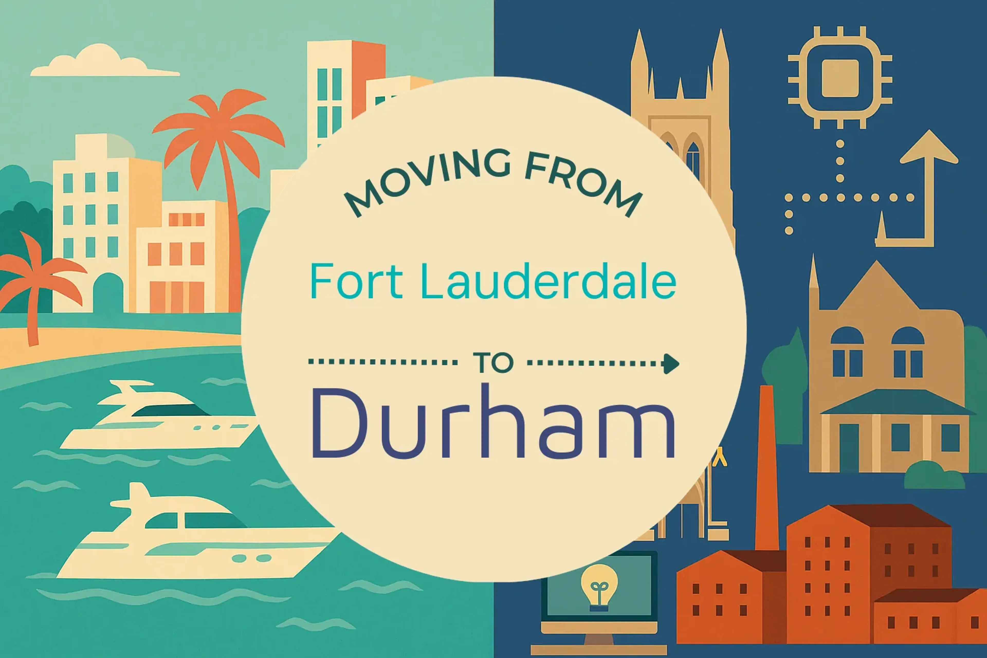 Side-by-side comparison of Fort Lauderdale to Durham moving companies