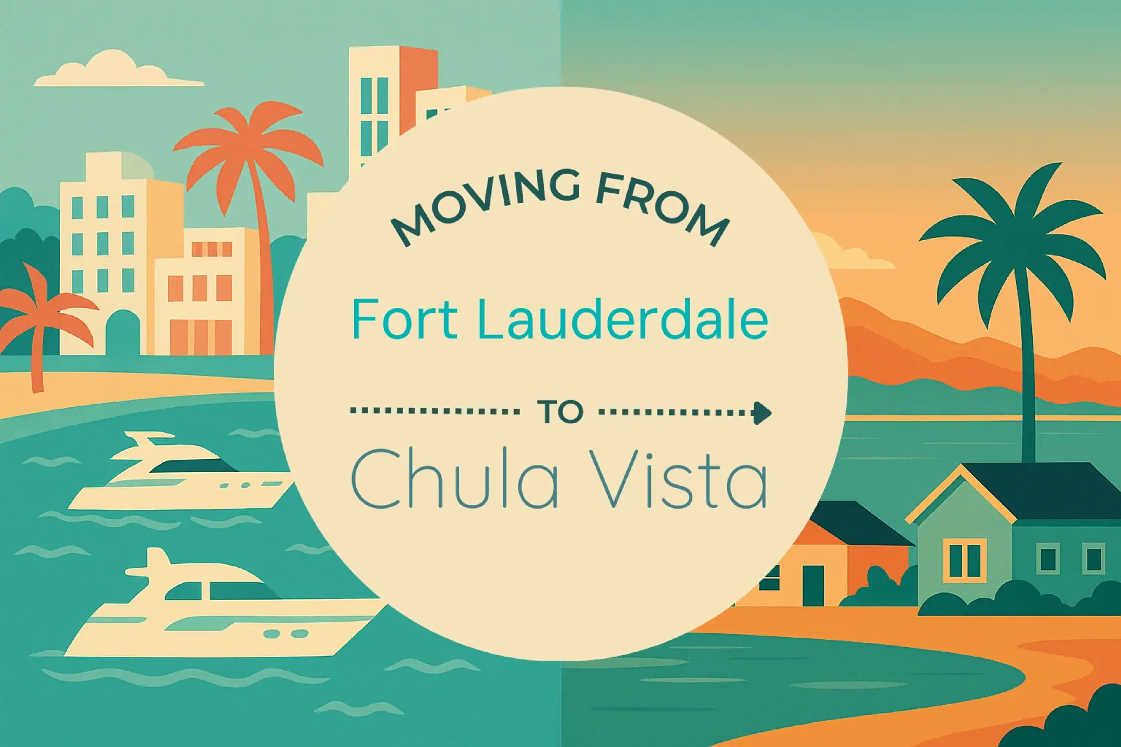 Side-by-side comparison of Fort Lauderdale to Chula Vista moving companies