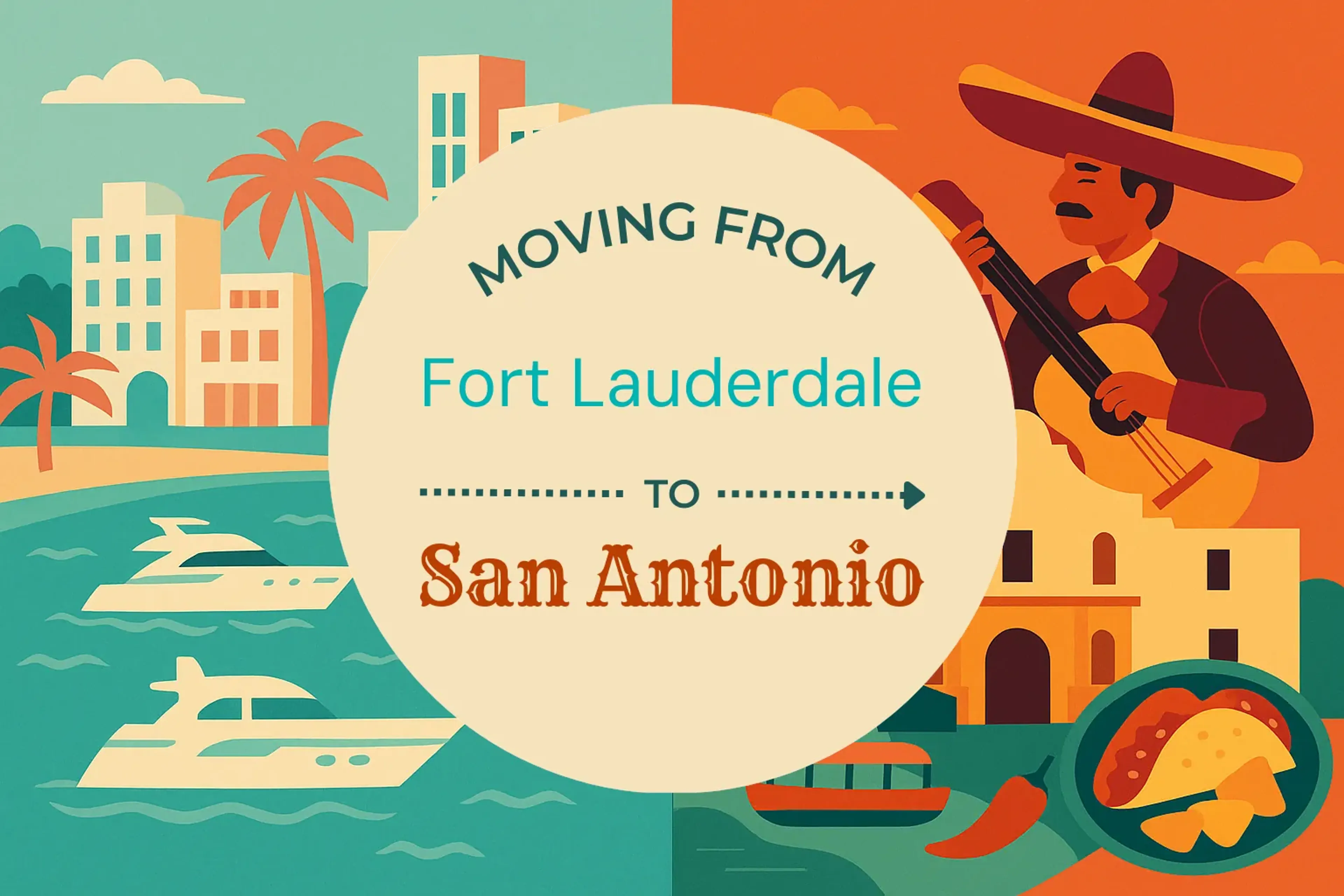 Side-by-side comparison of Fort Lauderdale to San Antonio moving companies