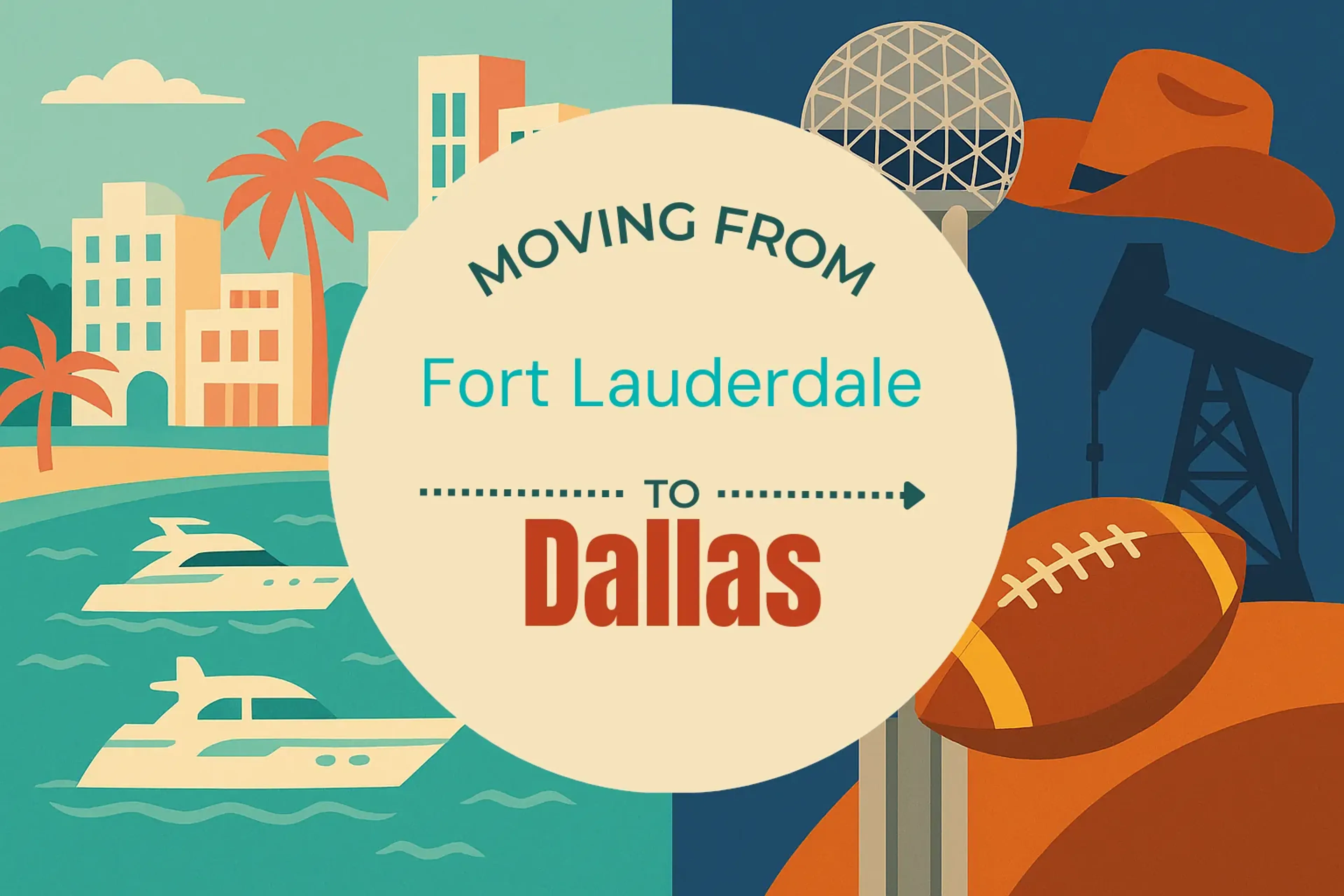 Side-by-side comparison of Fort Lauderdale to Dallas moving companies