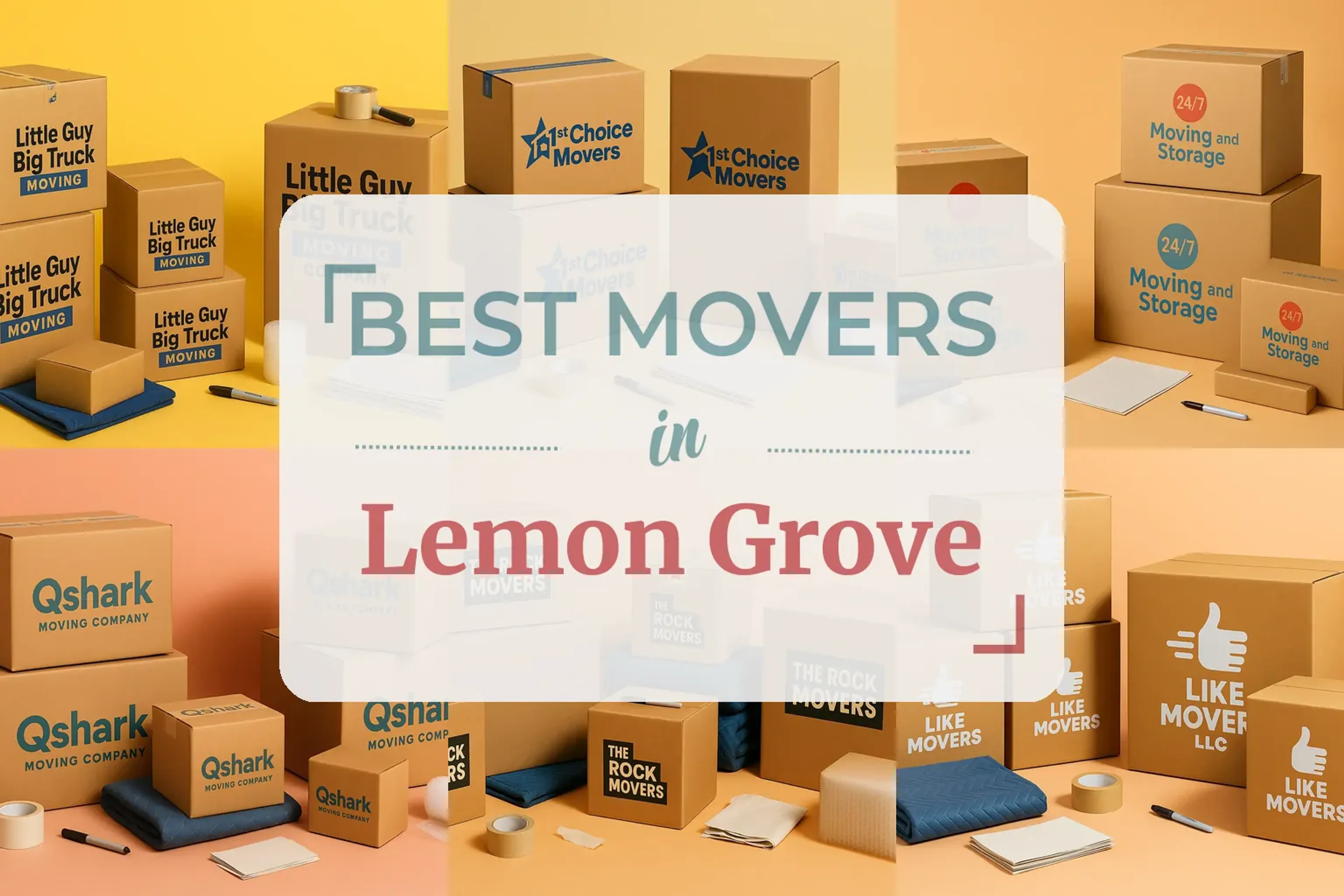 Side-by-side comparison of Lemon Grove moving companies