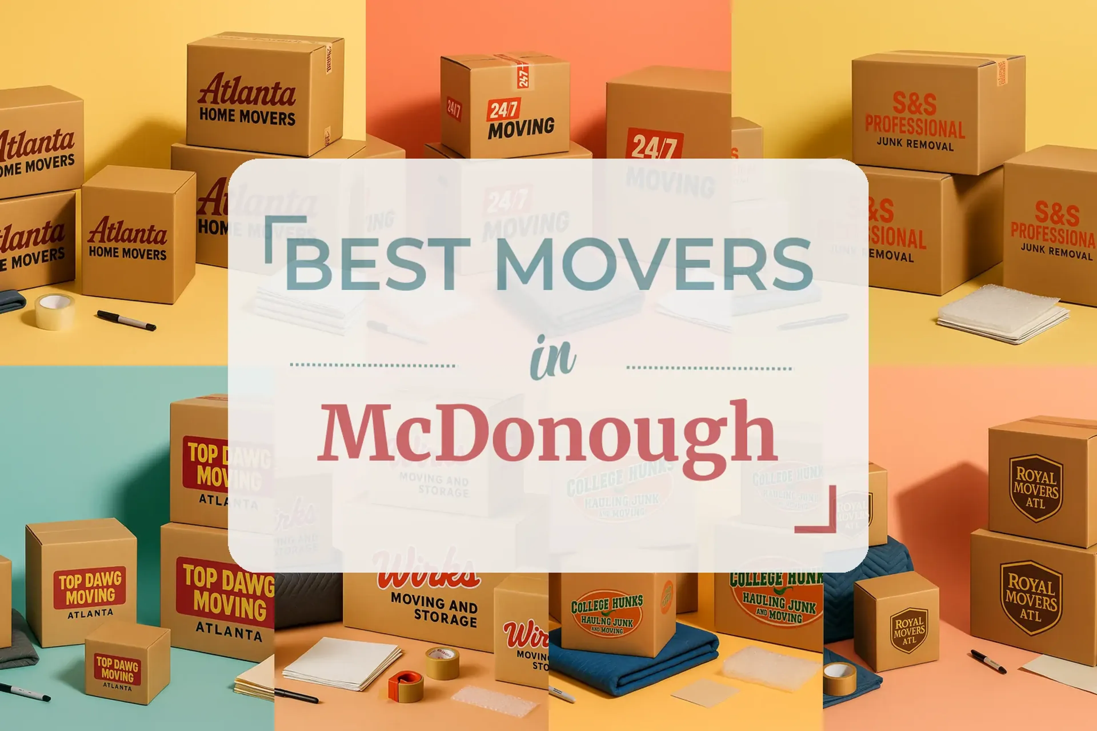 Side-by-side comparison of McDonough moving companies
