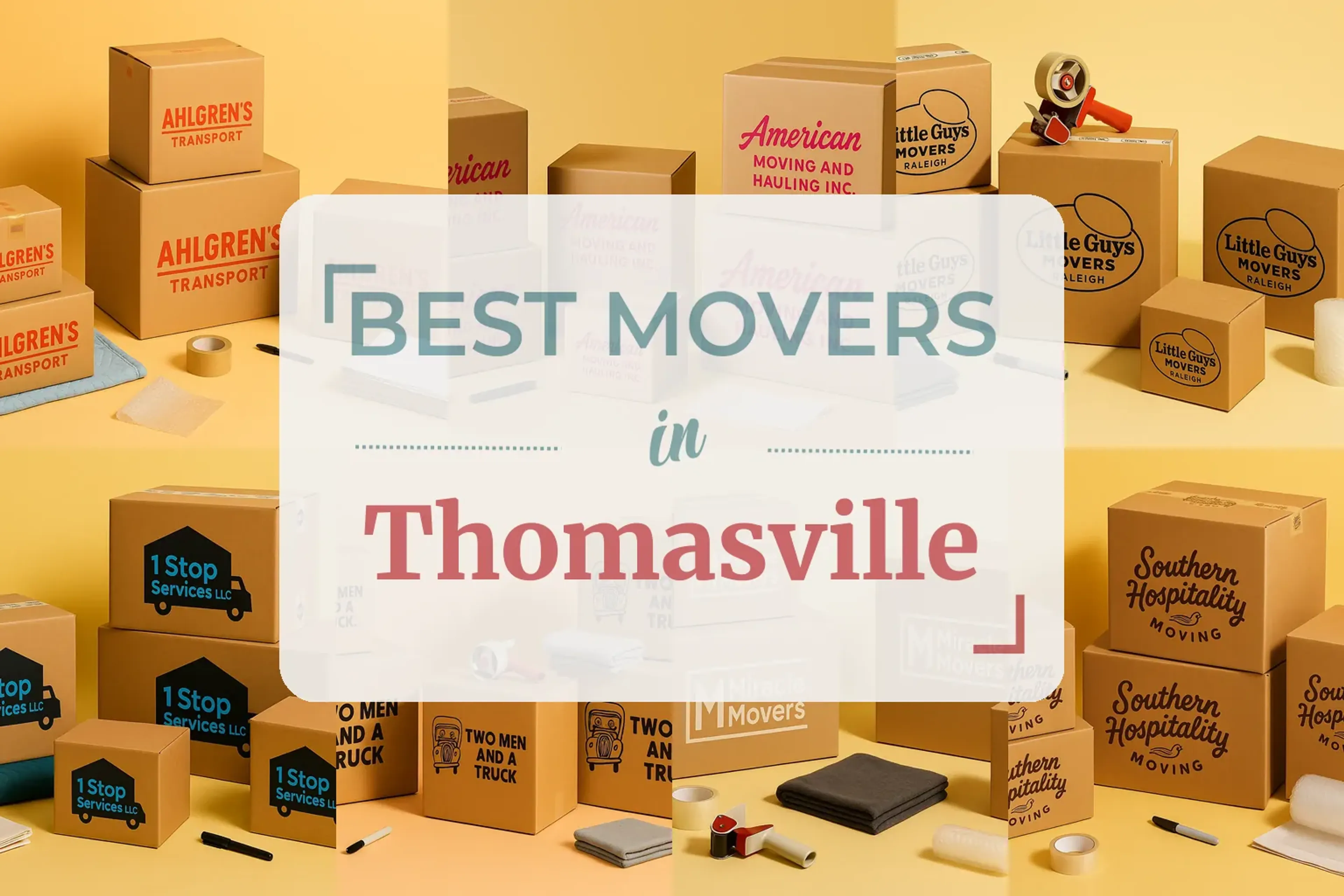 Side-by-side comparison of Thomasville moving companies