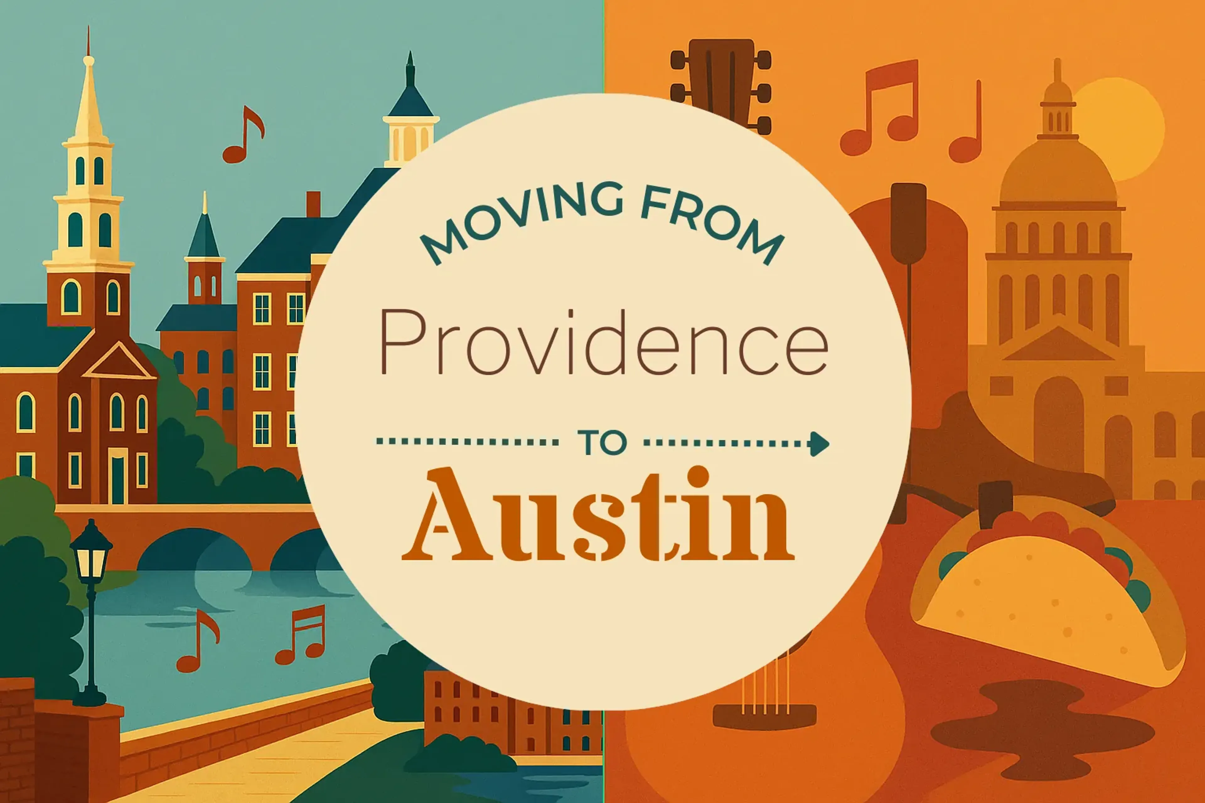 Side-by-side comparison of Providence to Austin moving companies