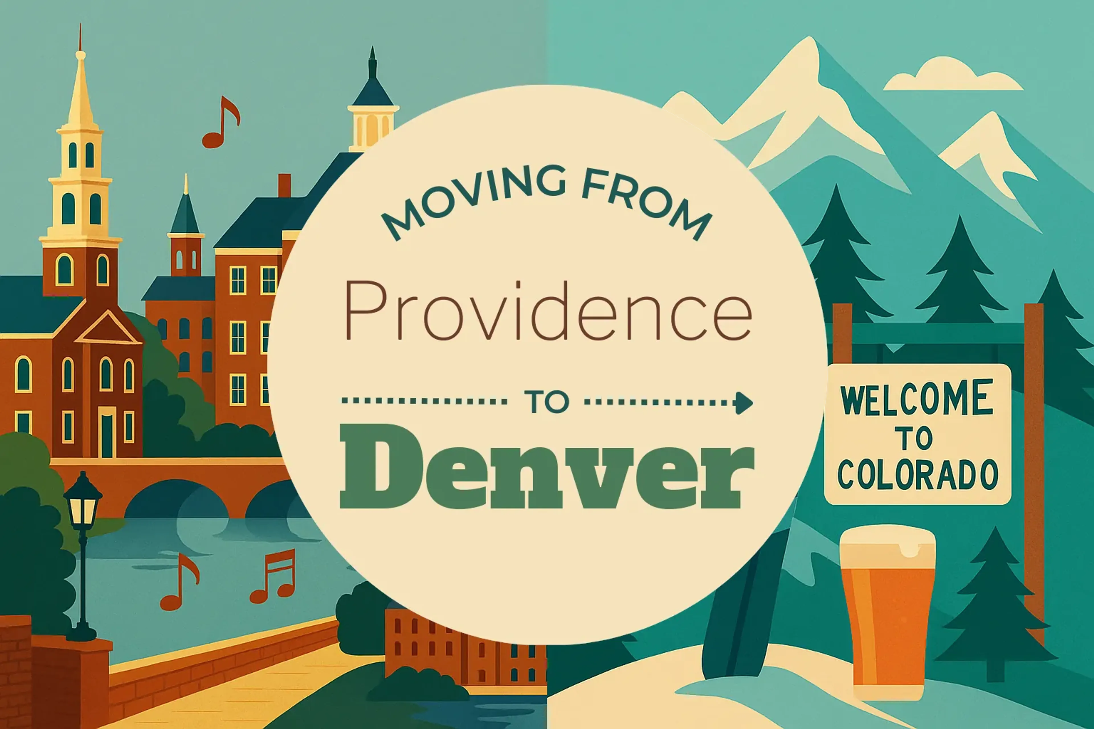 Side-by-side comparison of Providence to Denver moving companies