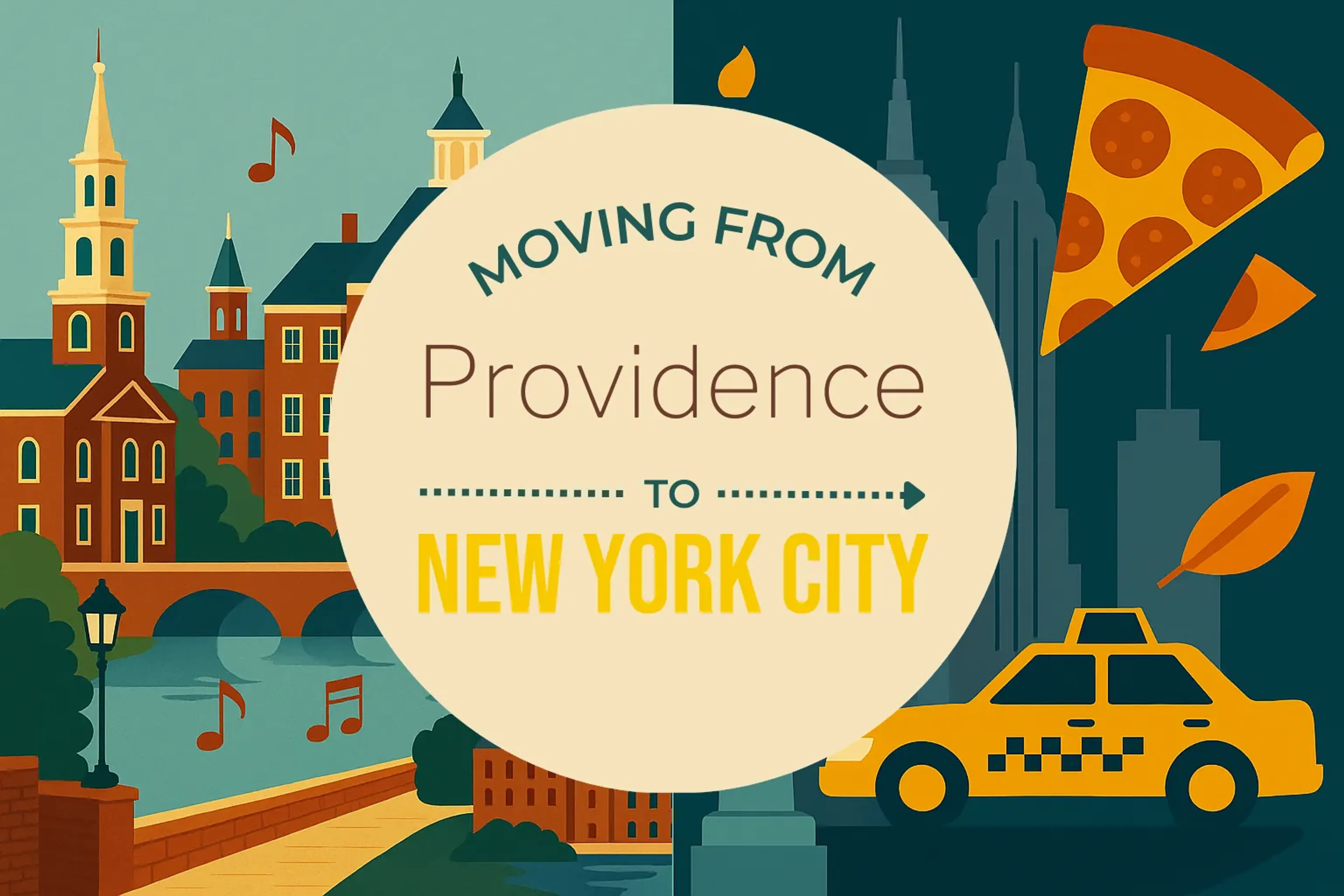 Side-by-side comparison of Providence to New York City moving companies
