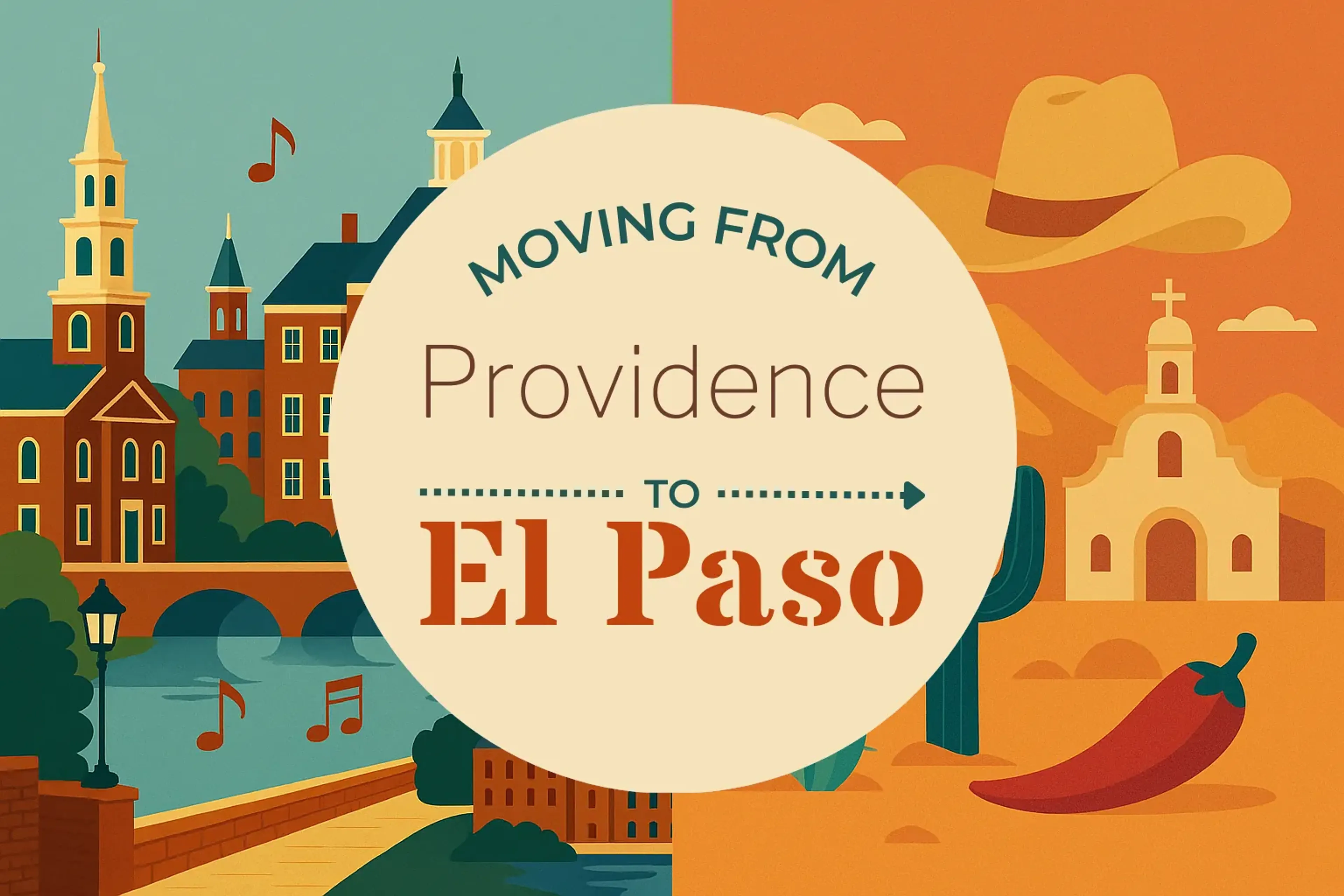 Side-by-side comparison of Providence to El Paso moving companies