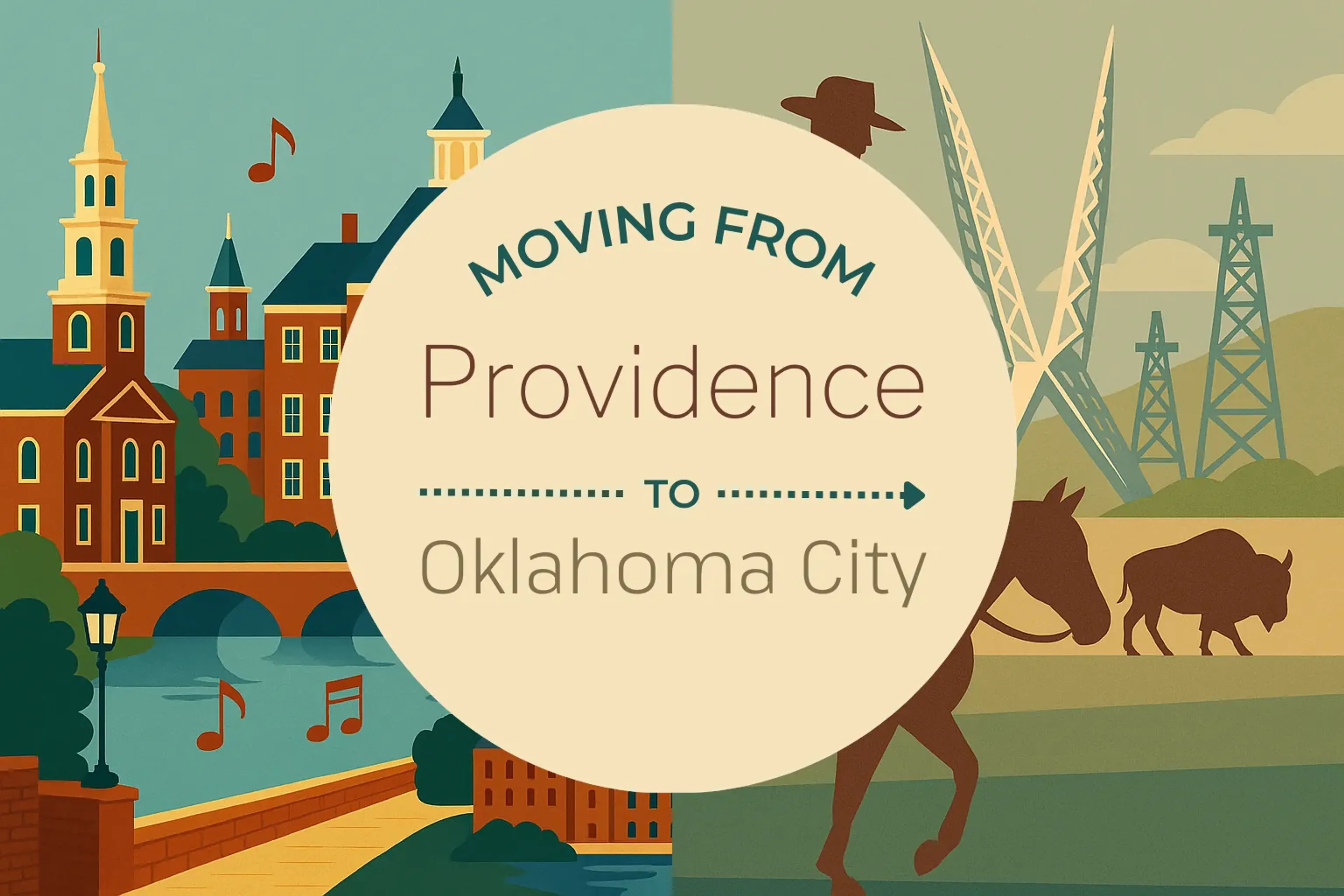 Side-by-side comparison of Providence to Oklahoma City moving companies