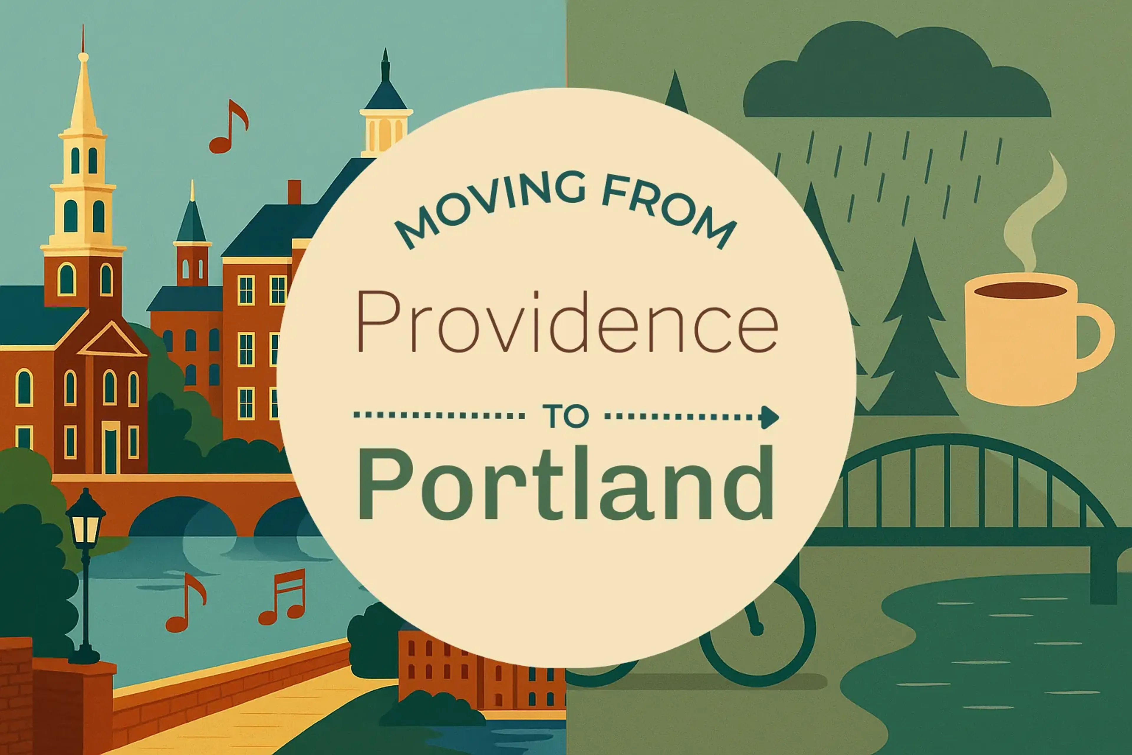 Side-by-side comparison of Providence to Portland moving companies