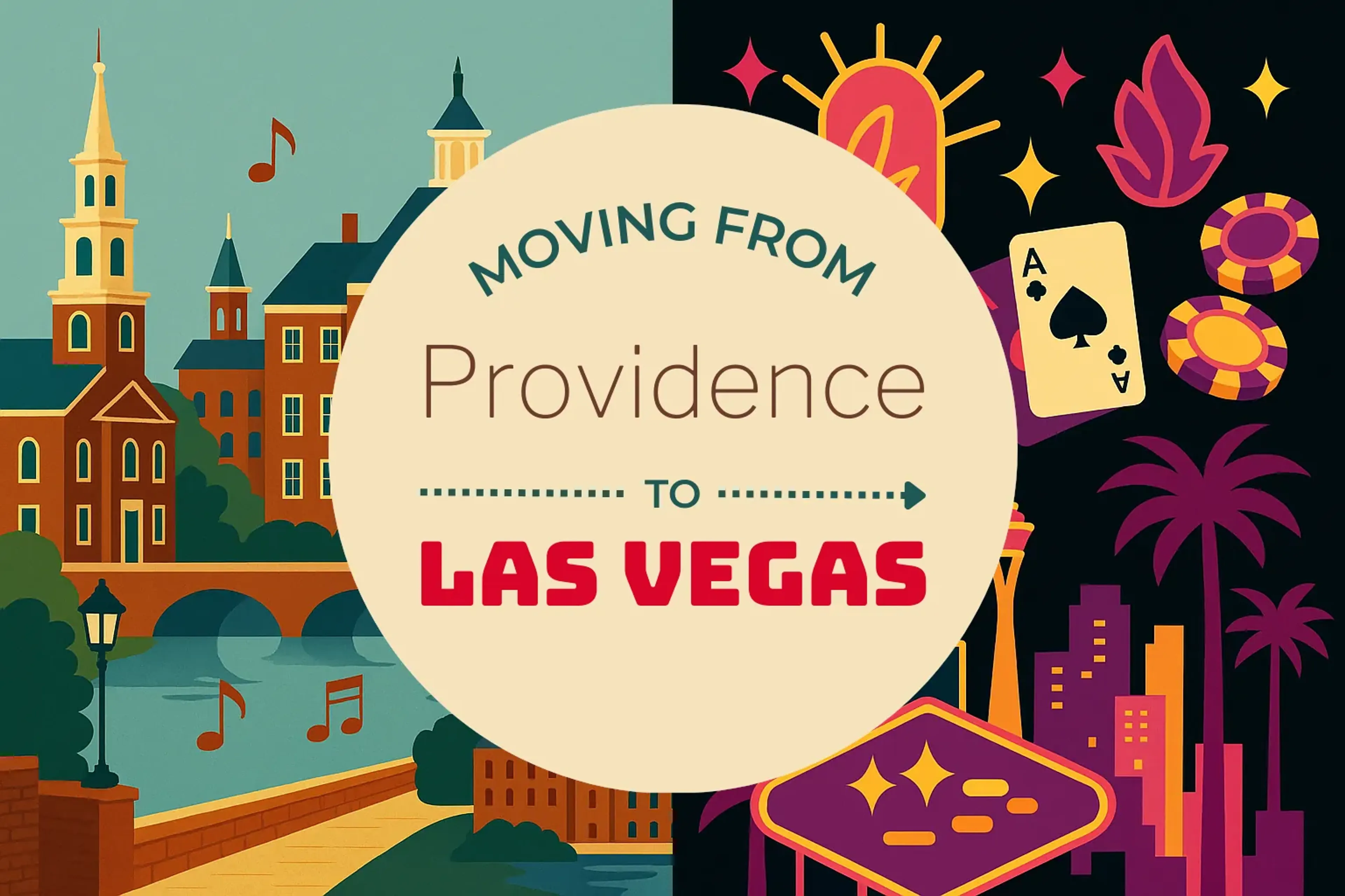 Side-by-side comparison of Providence to Las Vegas moving companies