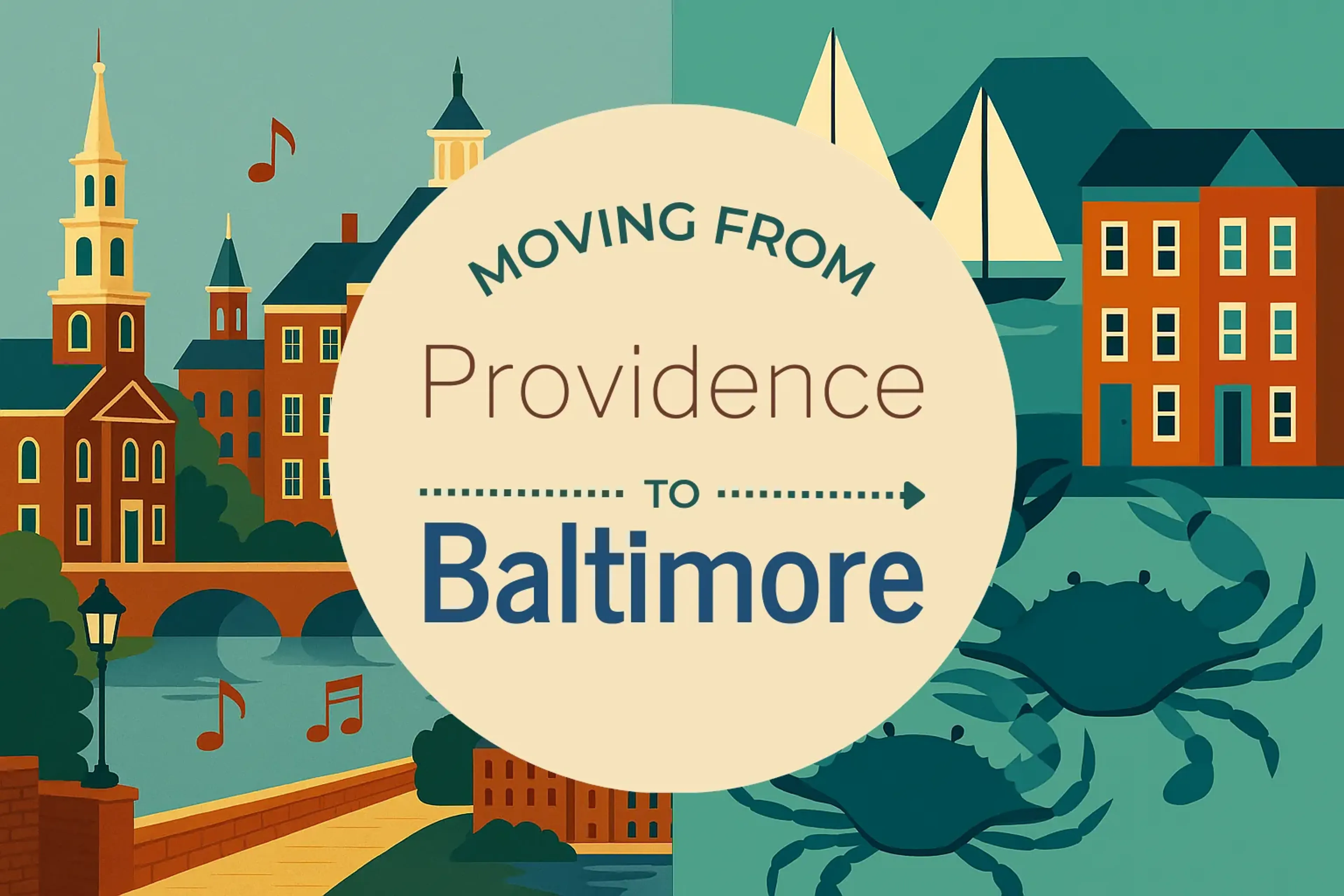 Side-by-side comparison of Providence to Baltimore moving companies