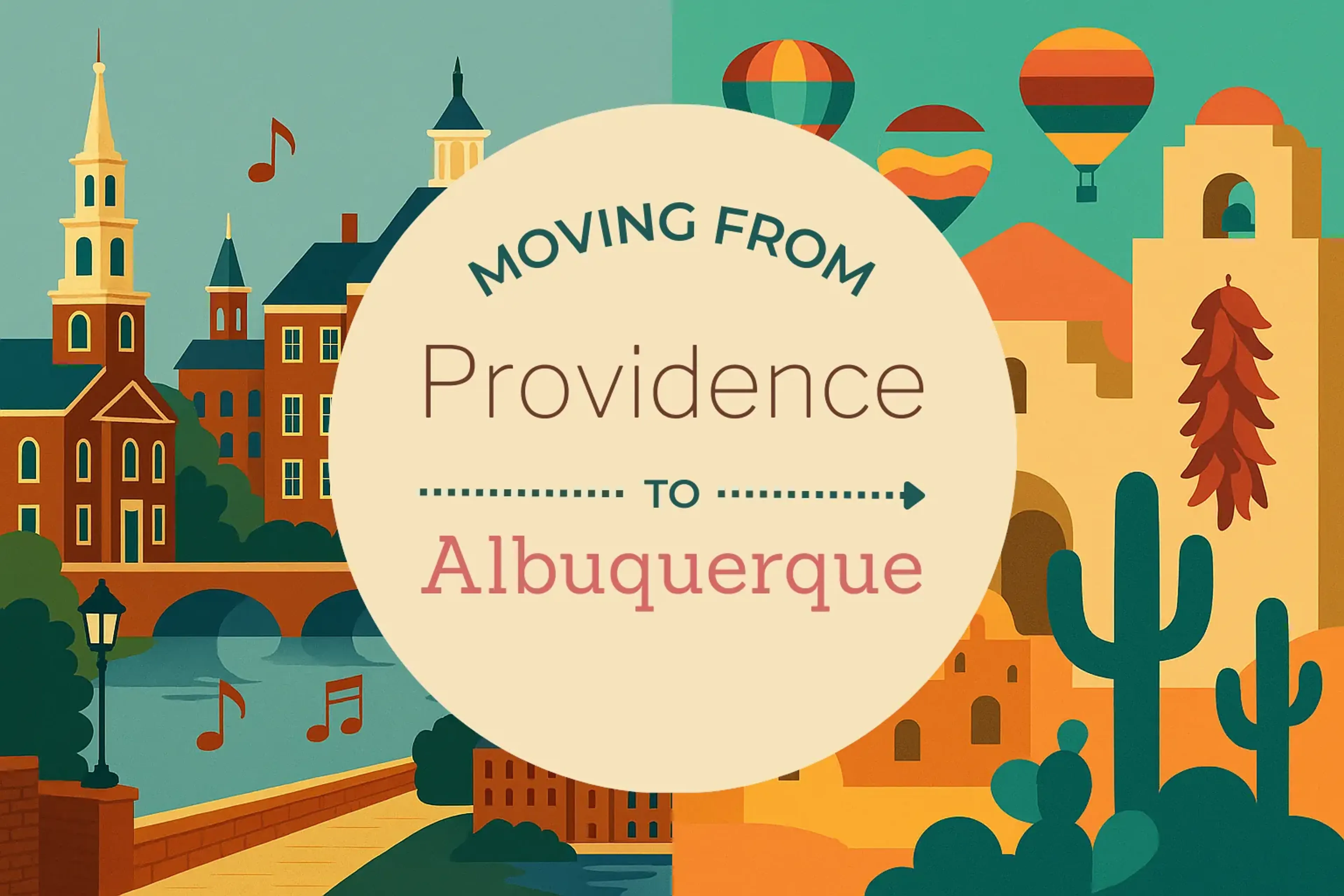 Side-by-side comparison of Providence to Albuquerque moving companies