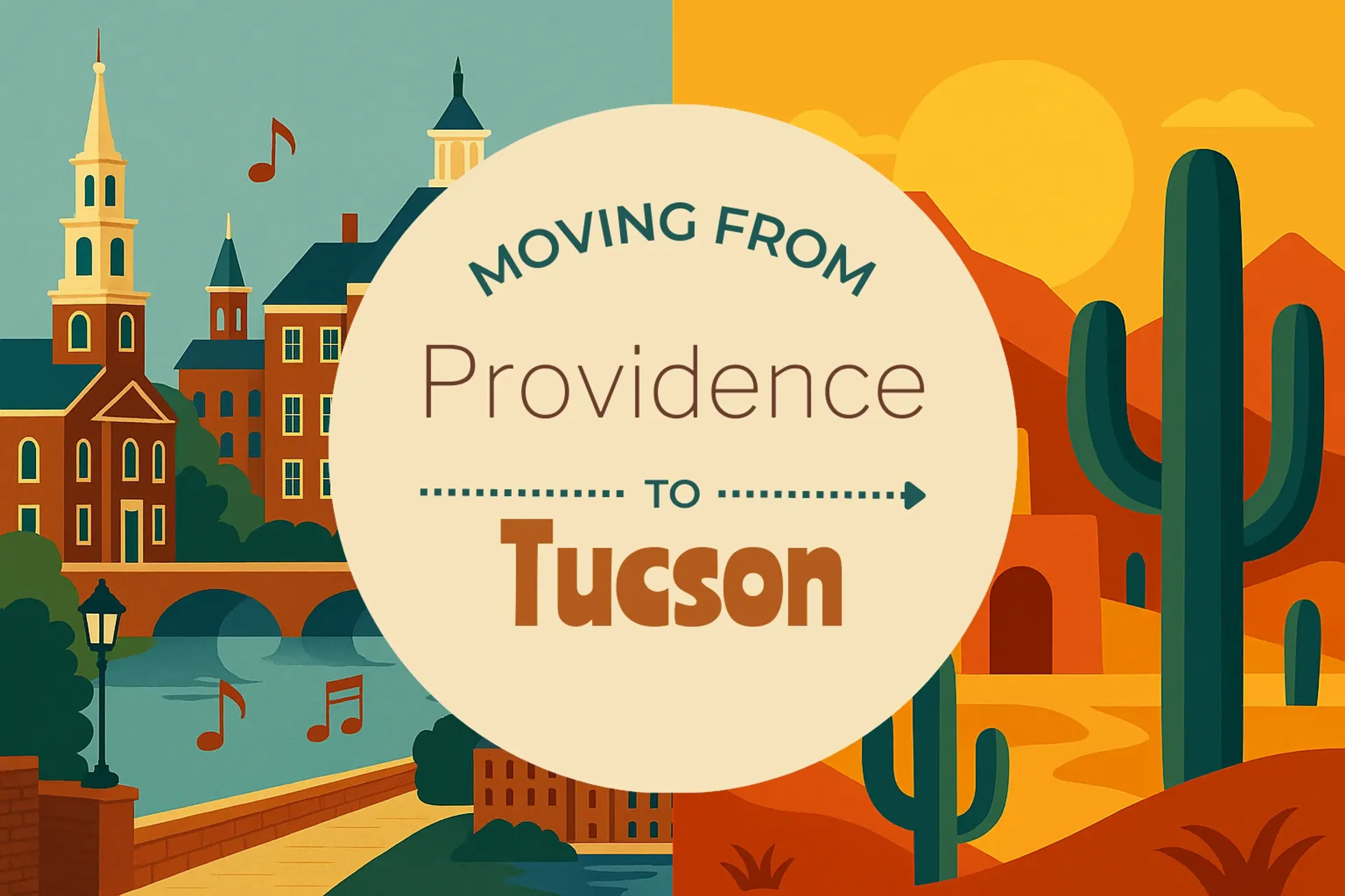 Side-by-side comparison of Providence to Tucson moving companies