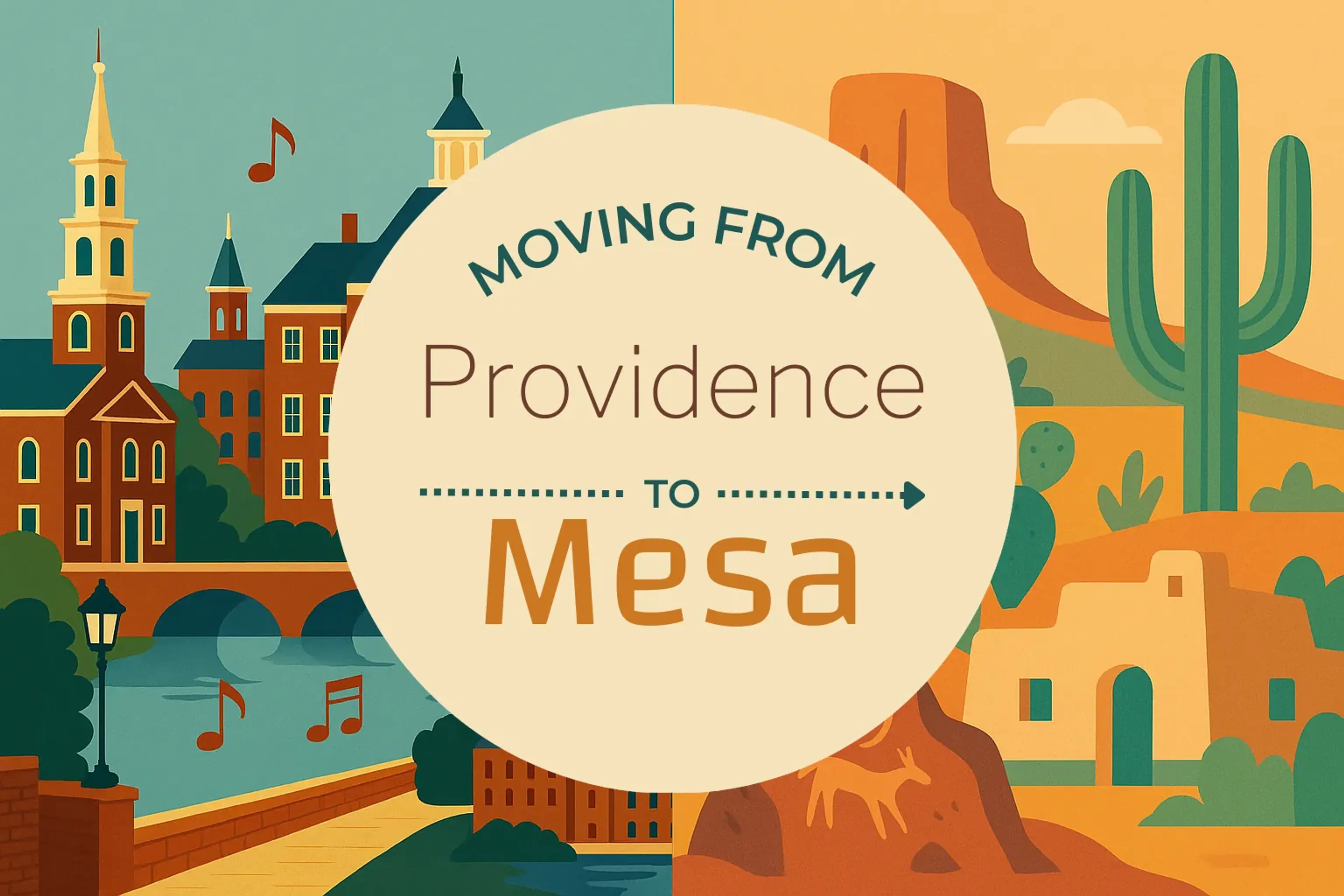 Side-by-side comparison of Providence to Mesa moving companies