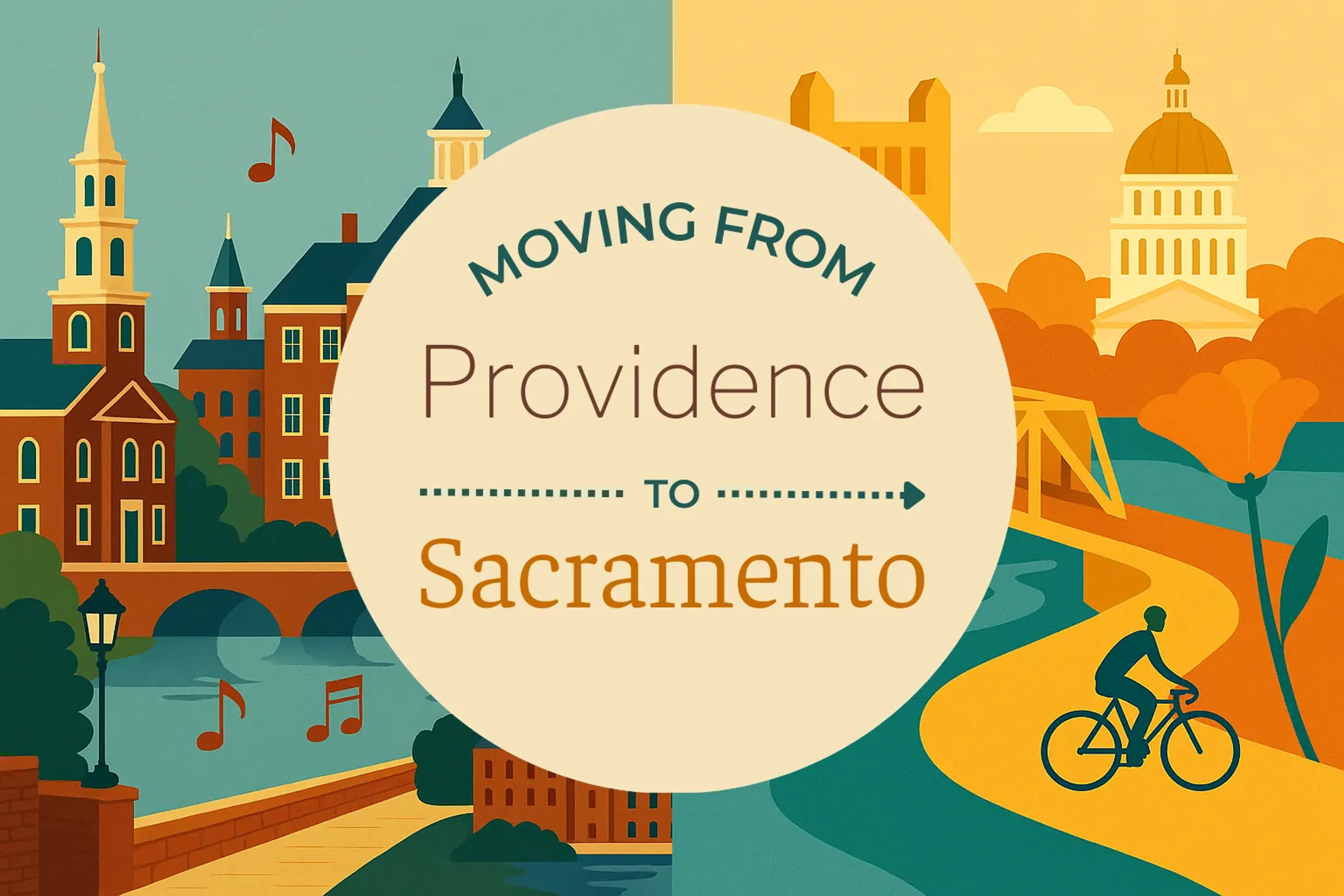 Side-by-side comparison of Providence to Sacramento moving companies