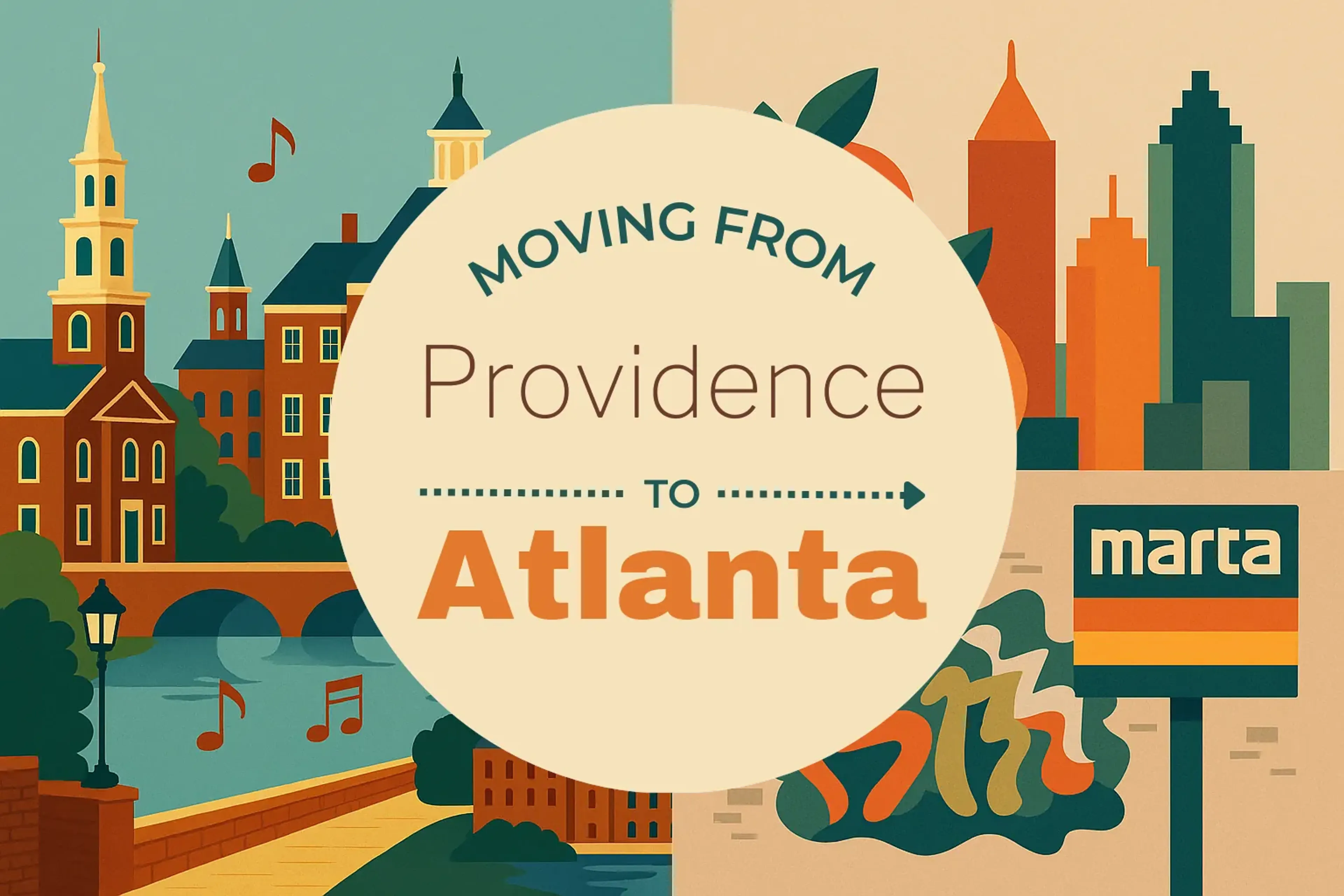 Side-by-side comparison of Providence to Atlanta moving companies