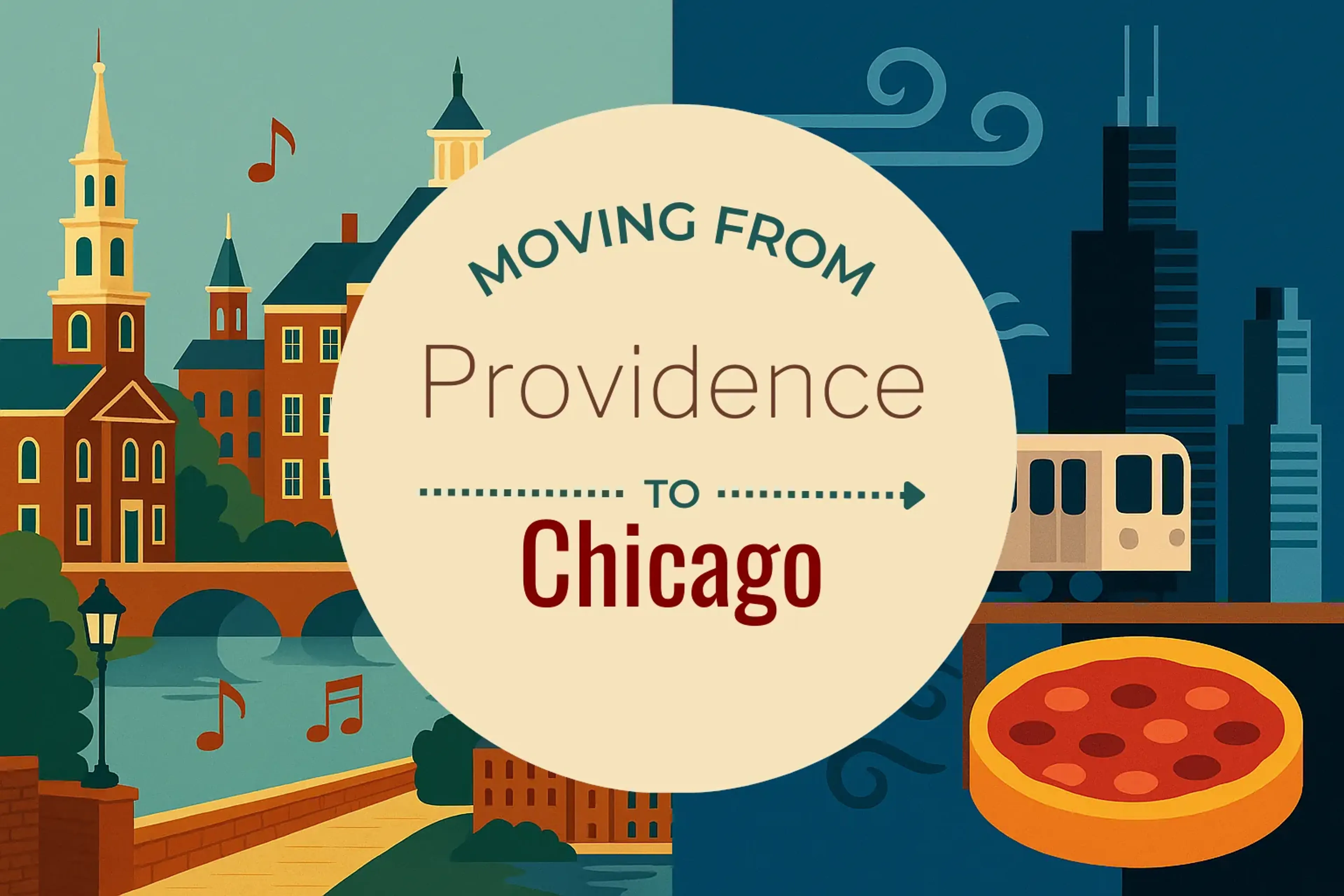 Side-by-side comparison of Providence to Chicago moving companies