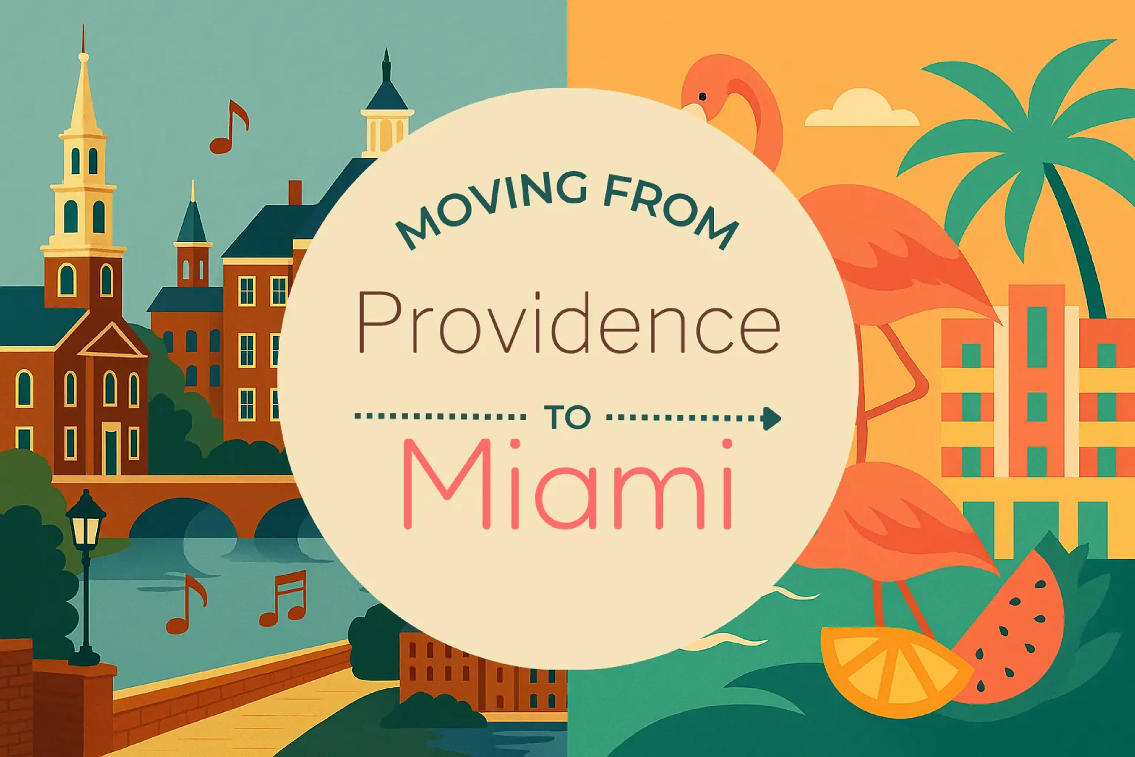 Side-by-side comparison of Providence to Miami moving companies