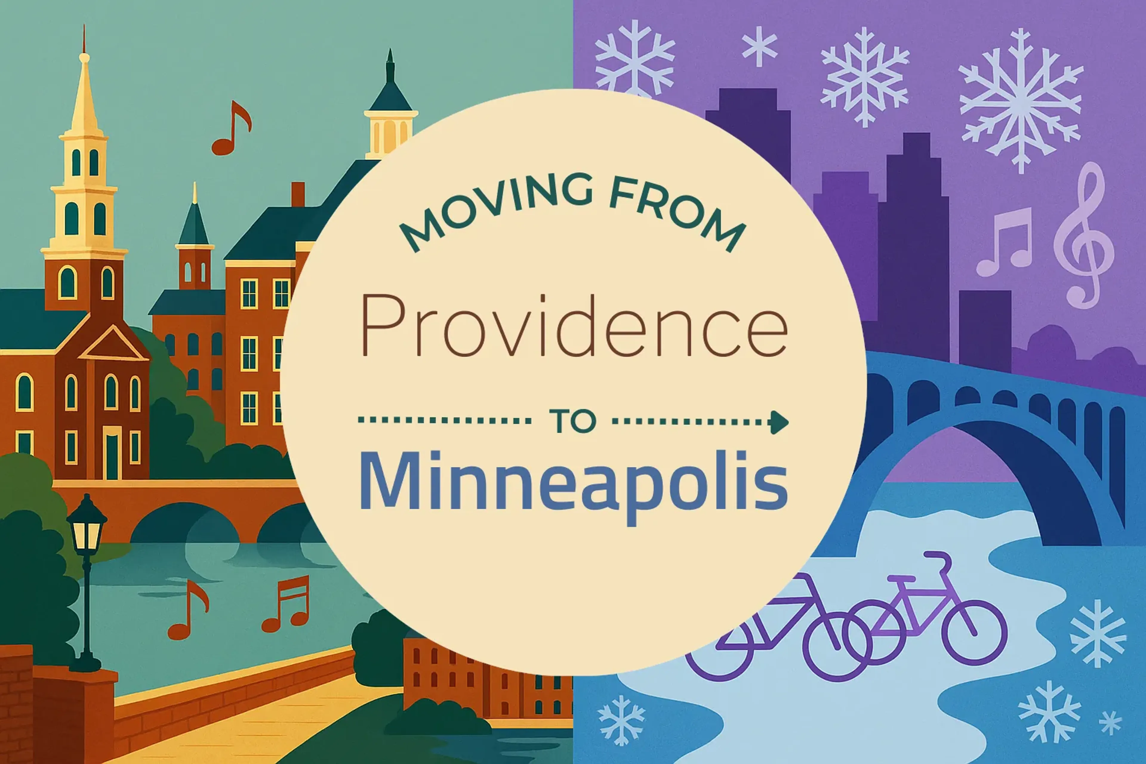 Side-by-side comparison of Providence to Minneapolis moving companies