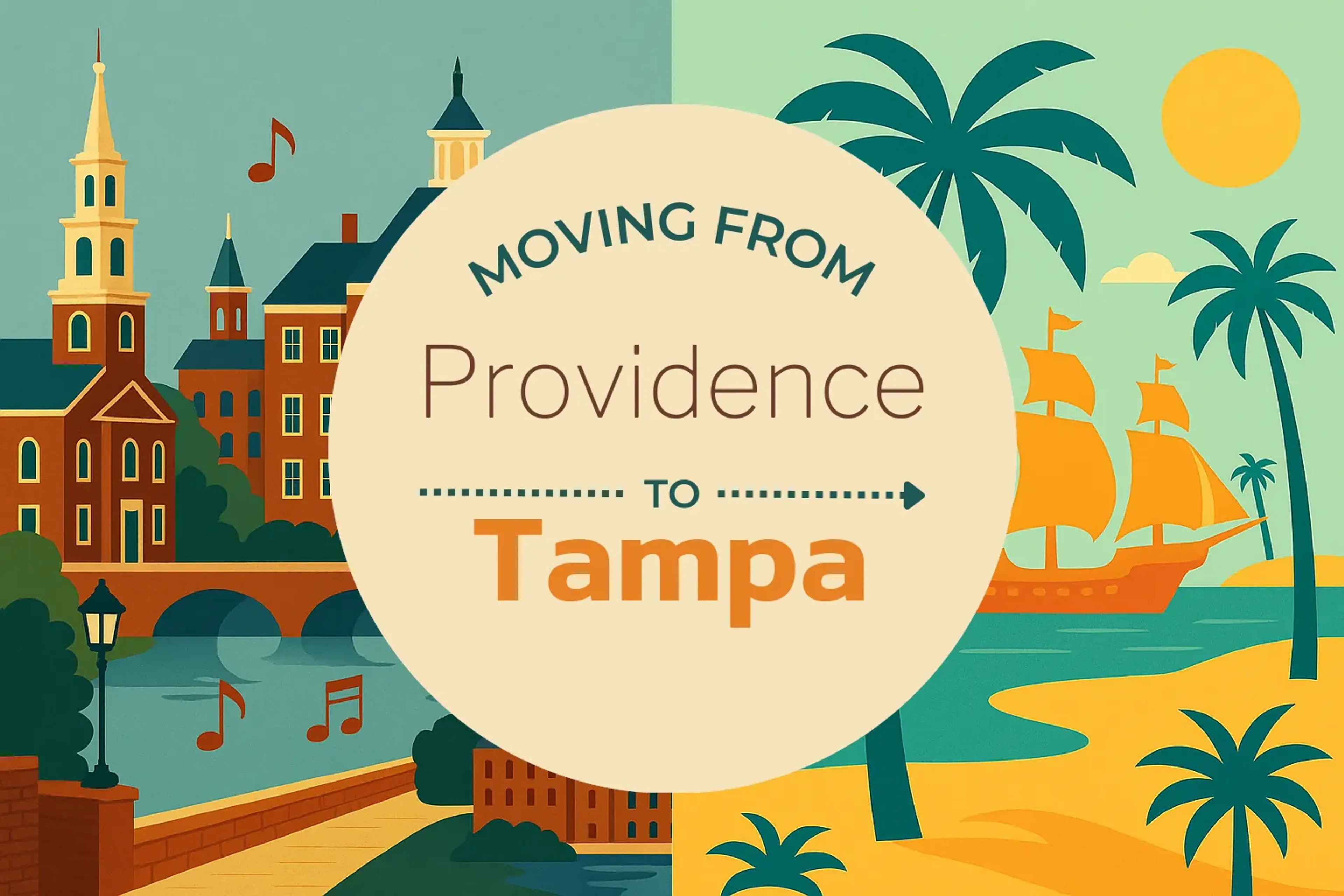 Side-by-side comparison of Providence to Tampa moving companies
