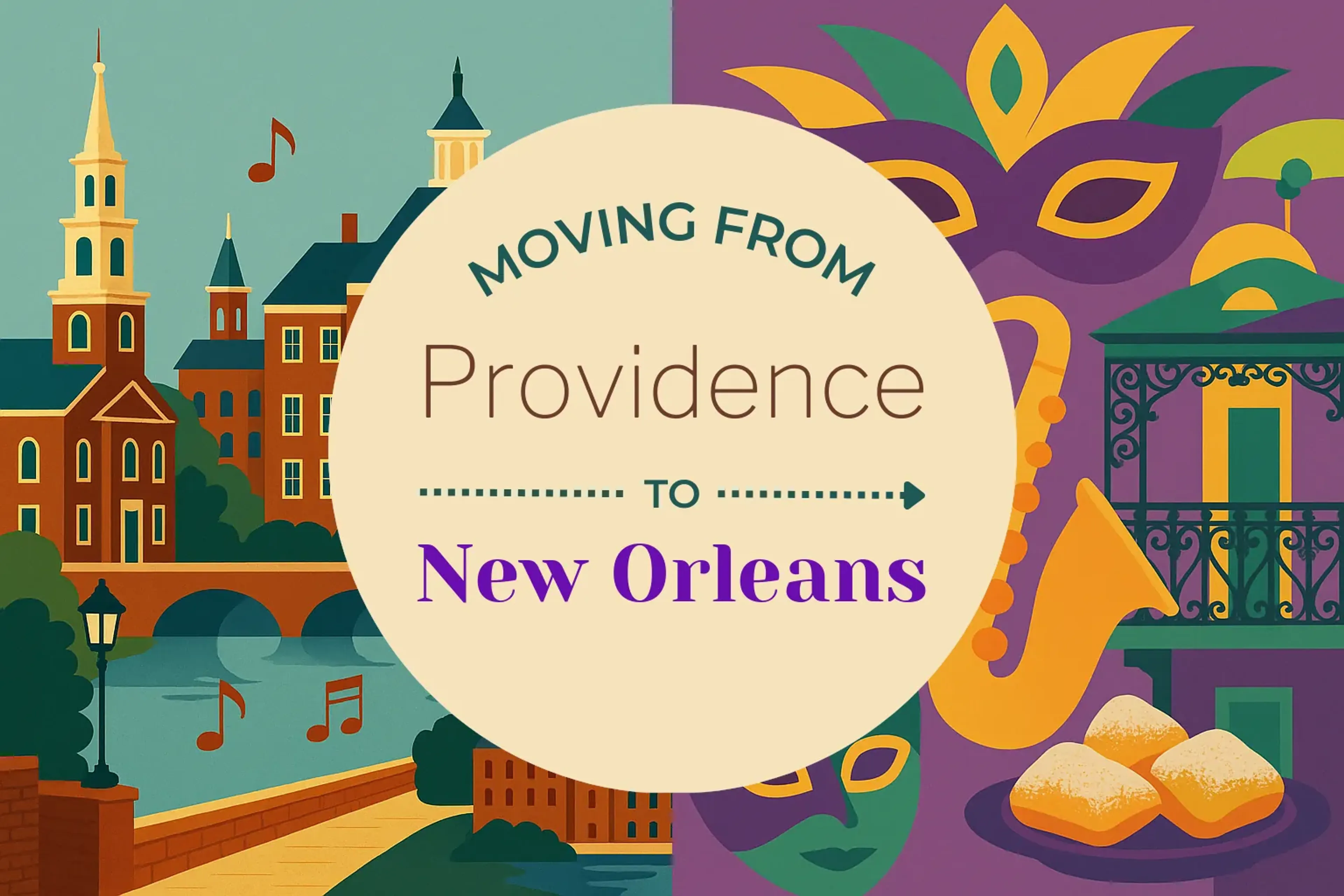 Side-by-side comparison of Providence to New Orleans moving companies