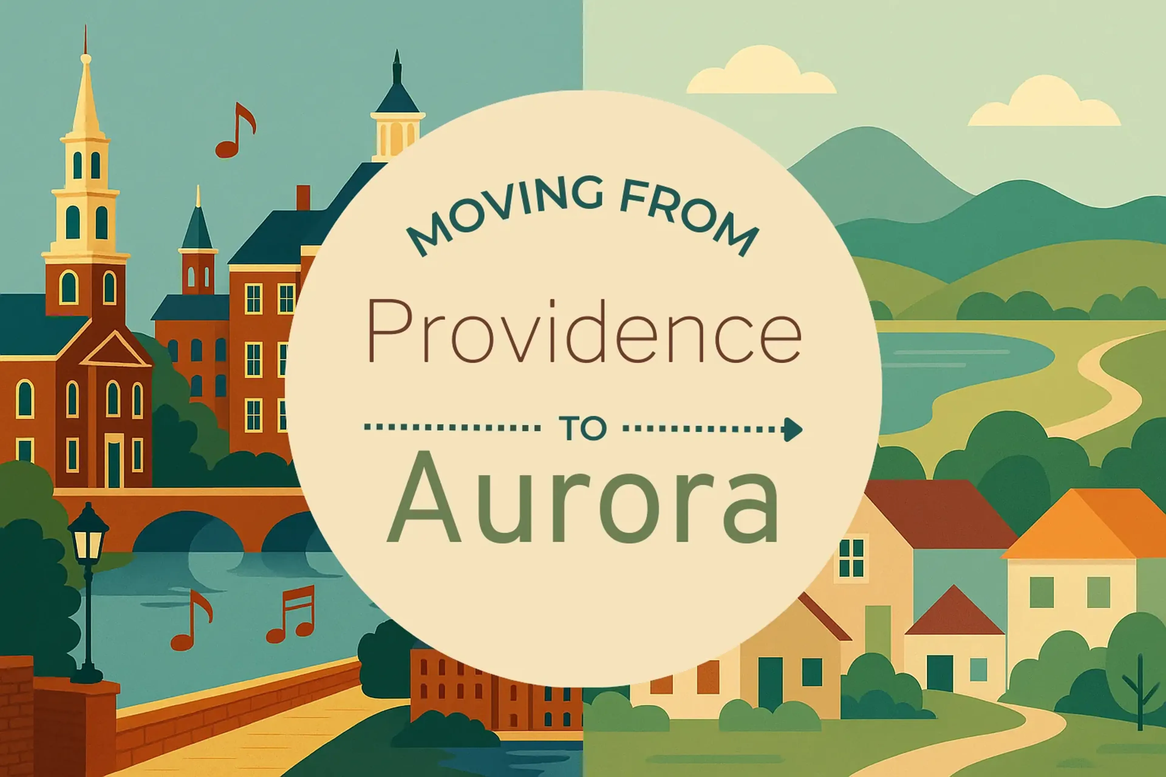 Side-by-side comparison of Providence to Aurora moving companies