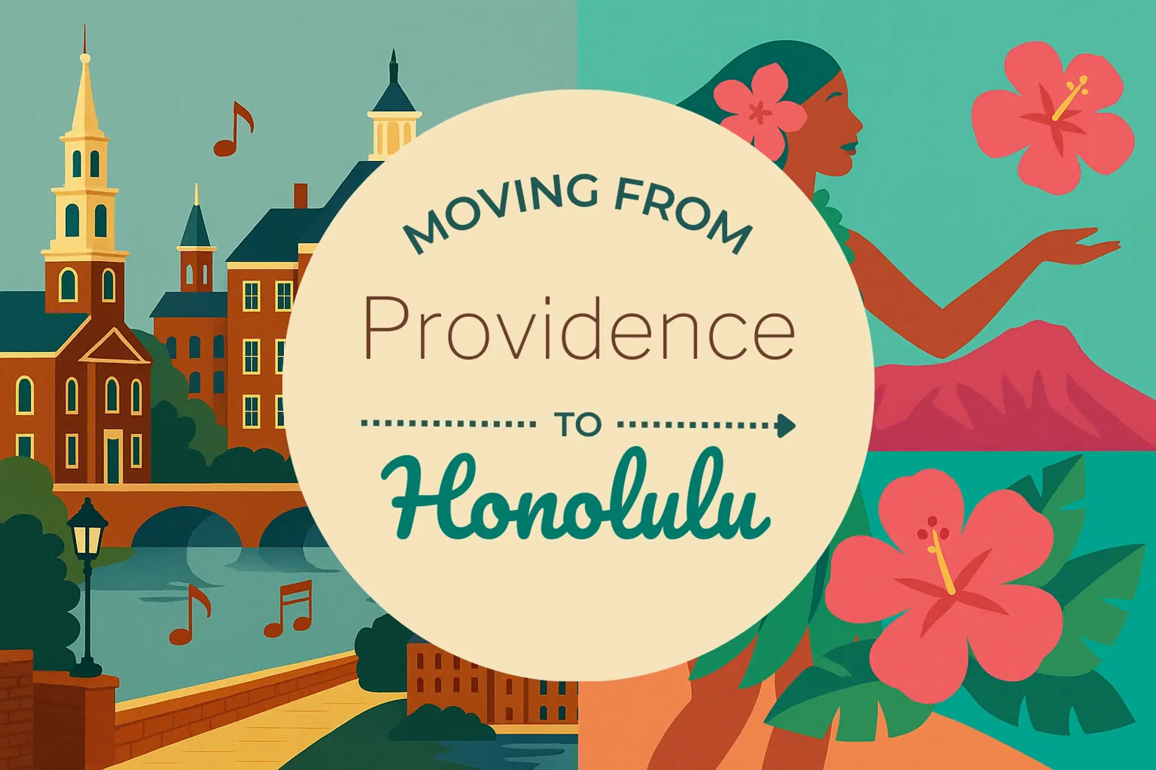 Side-by-side comparison of Providence to Honolulu moving companies