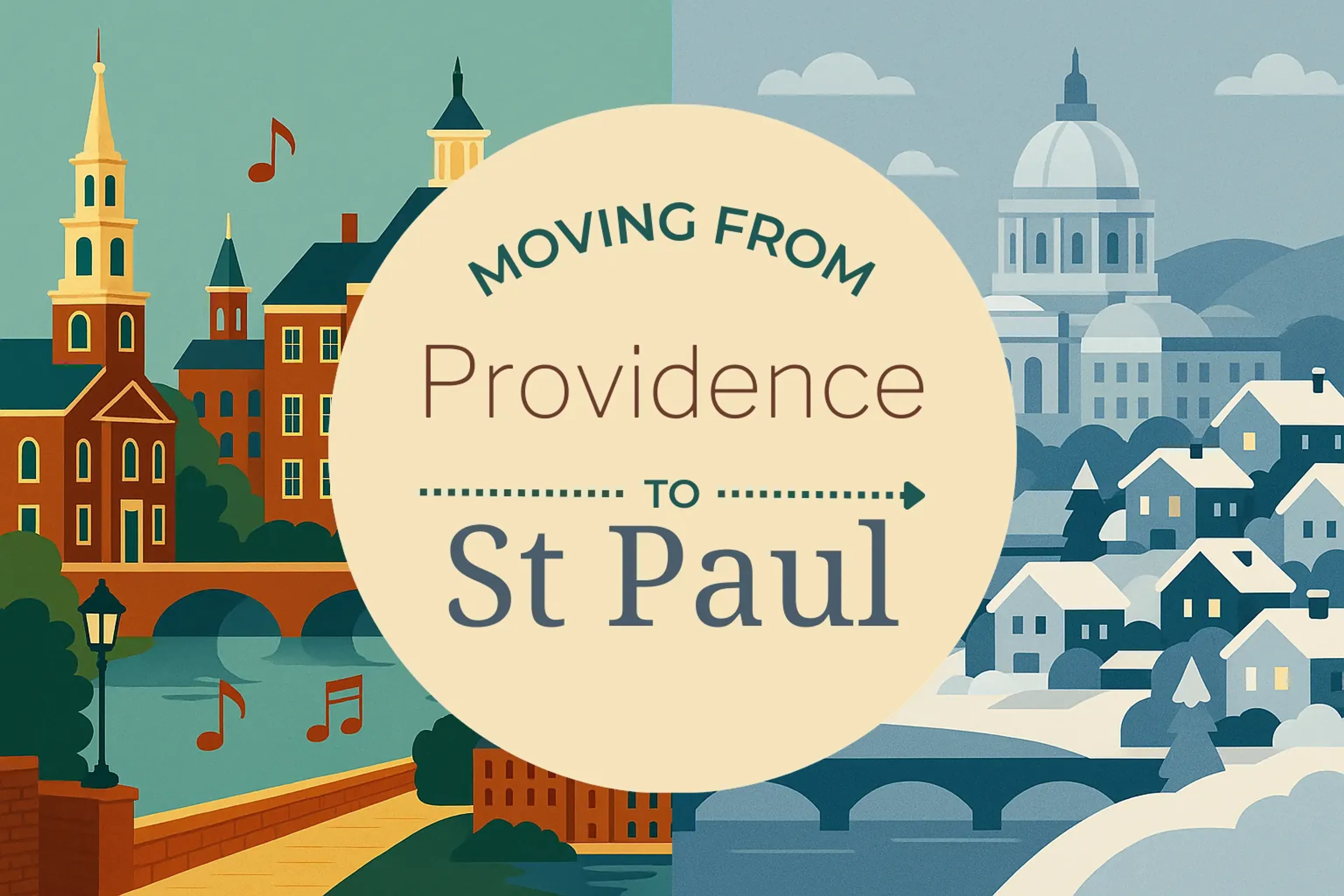 Side-by-side comparison of Providence to St. Paul moving companies