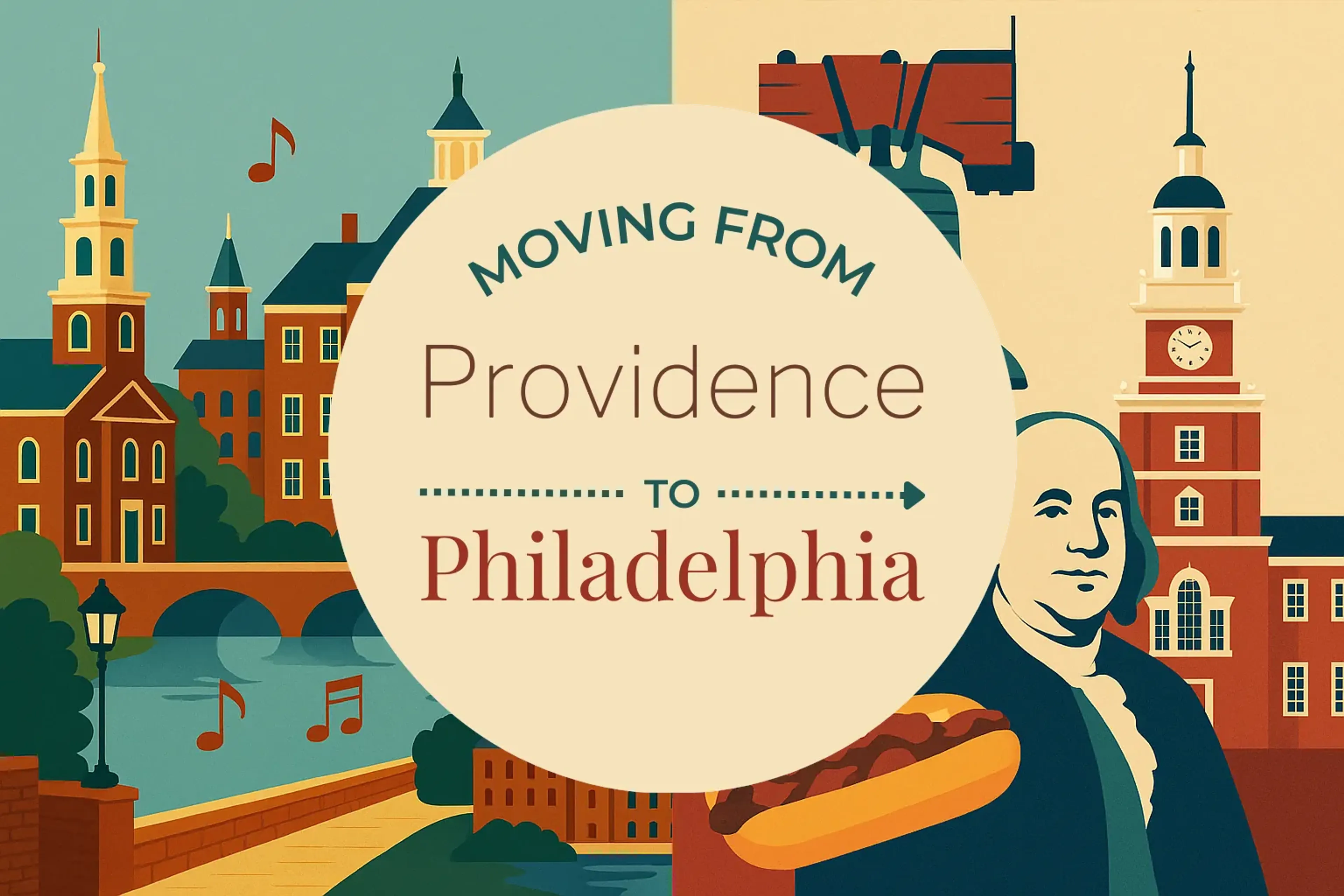 Side-by-side comparison of Providence to Philadelphia moving companies