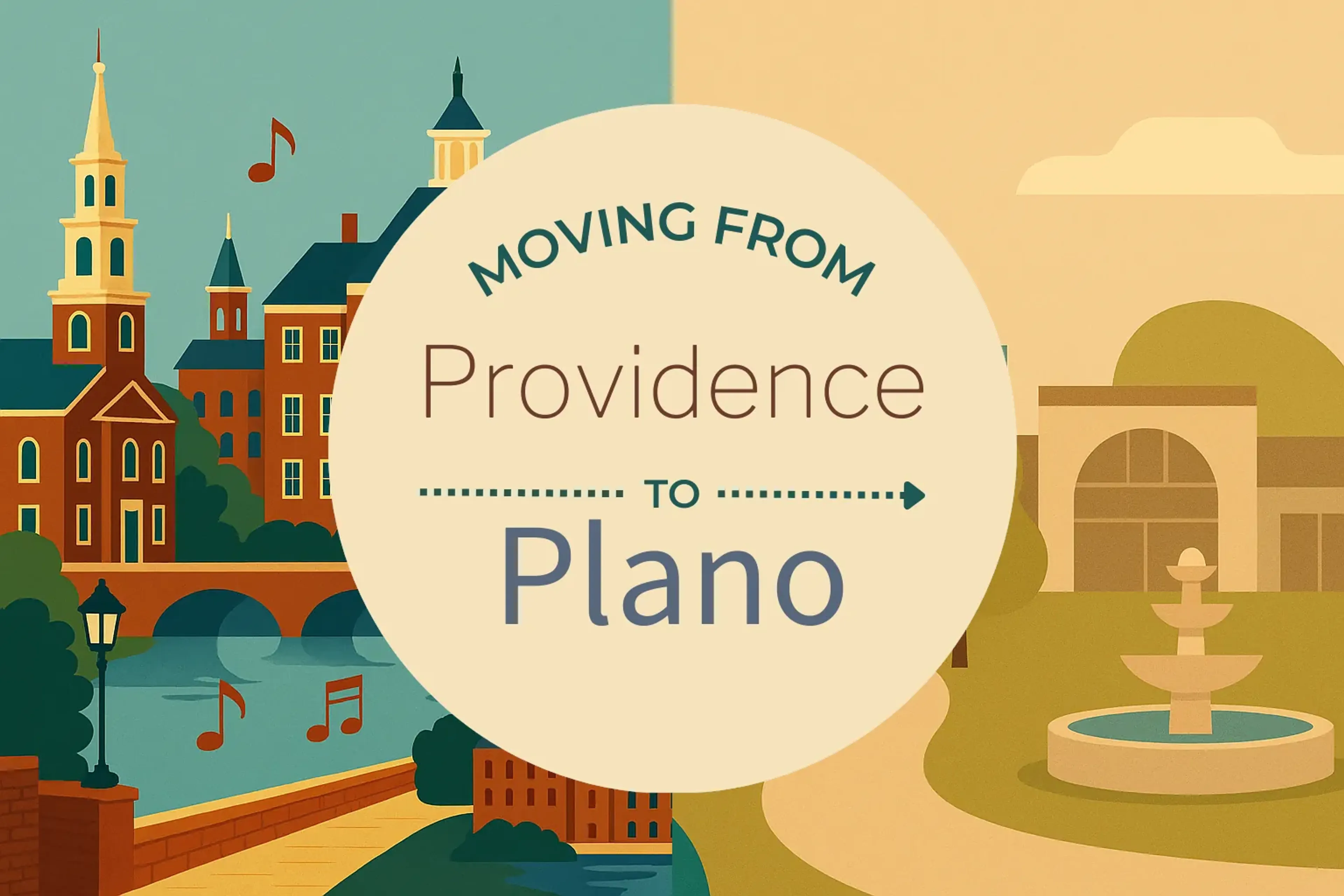 Side-by-side comparison of Providence to Plano moving companies