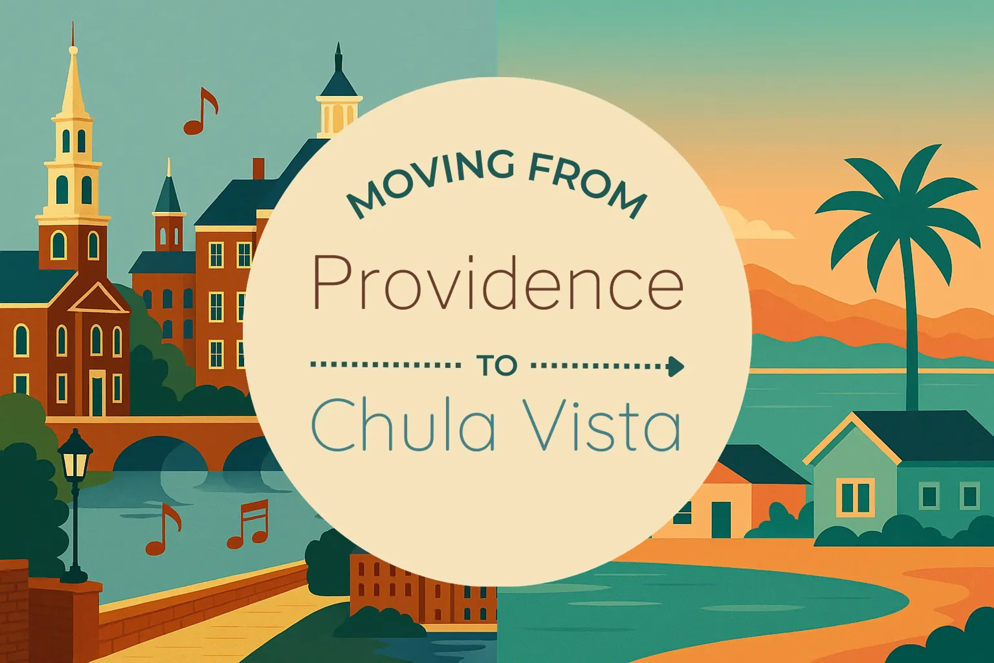 Side-by-side comparison of Providence to Chula Vista moving companies