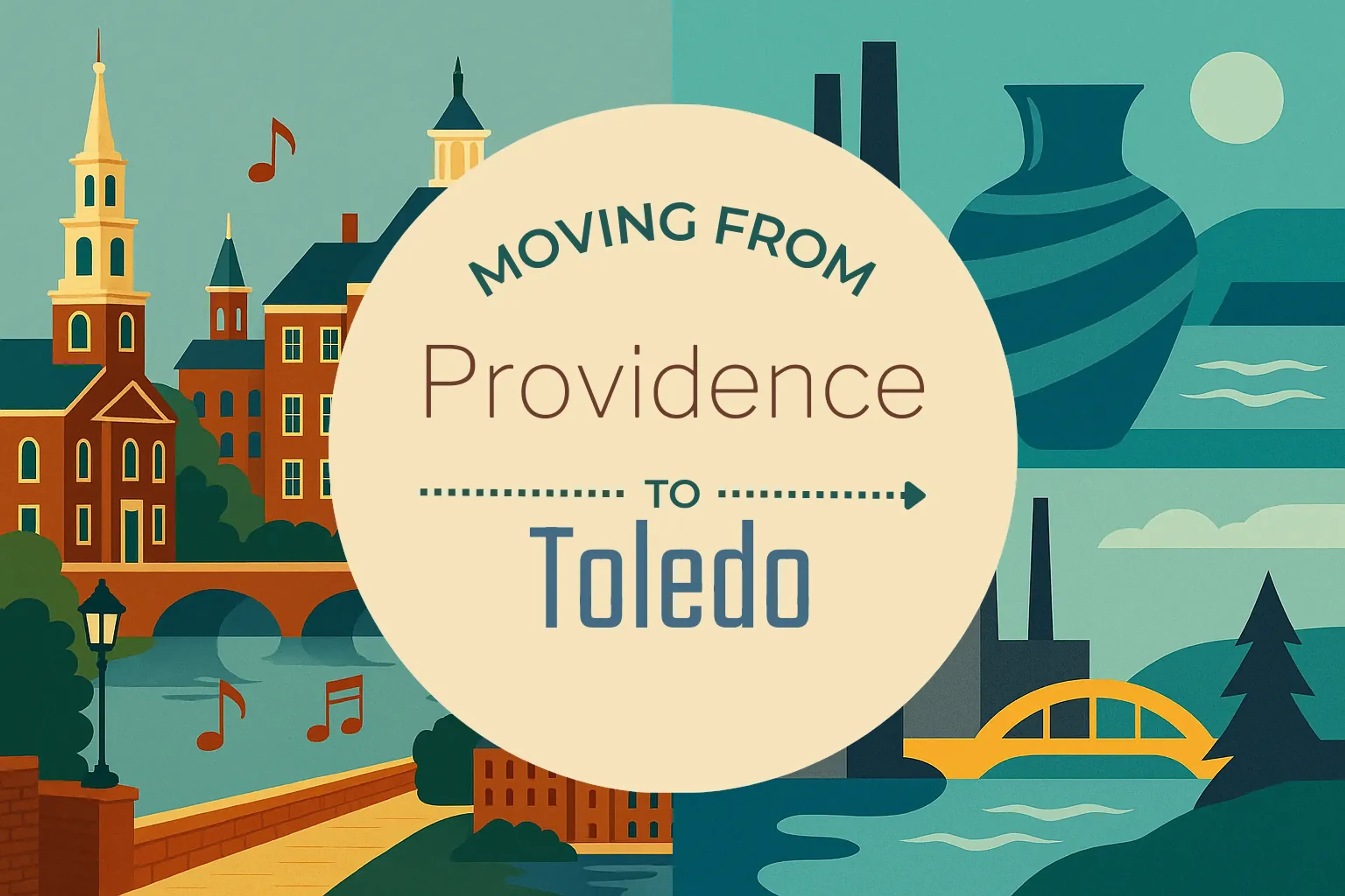 Side-by-side comparison of Providence to Toledo moving companies
