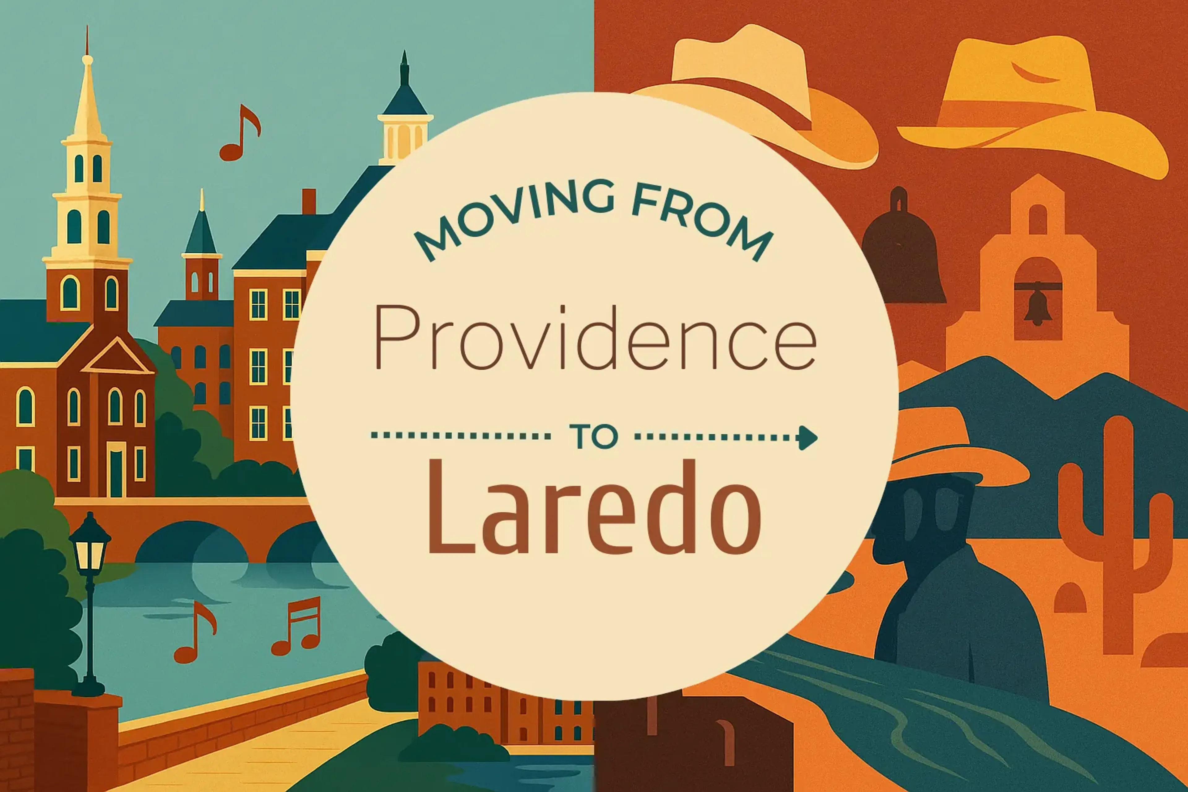 Side-by-side comparison of Providence to Laredo moving companies